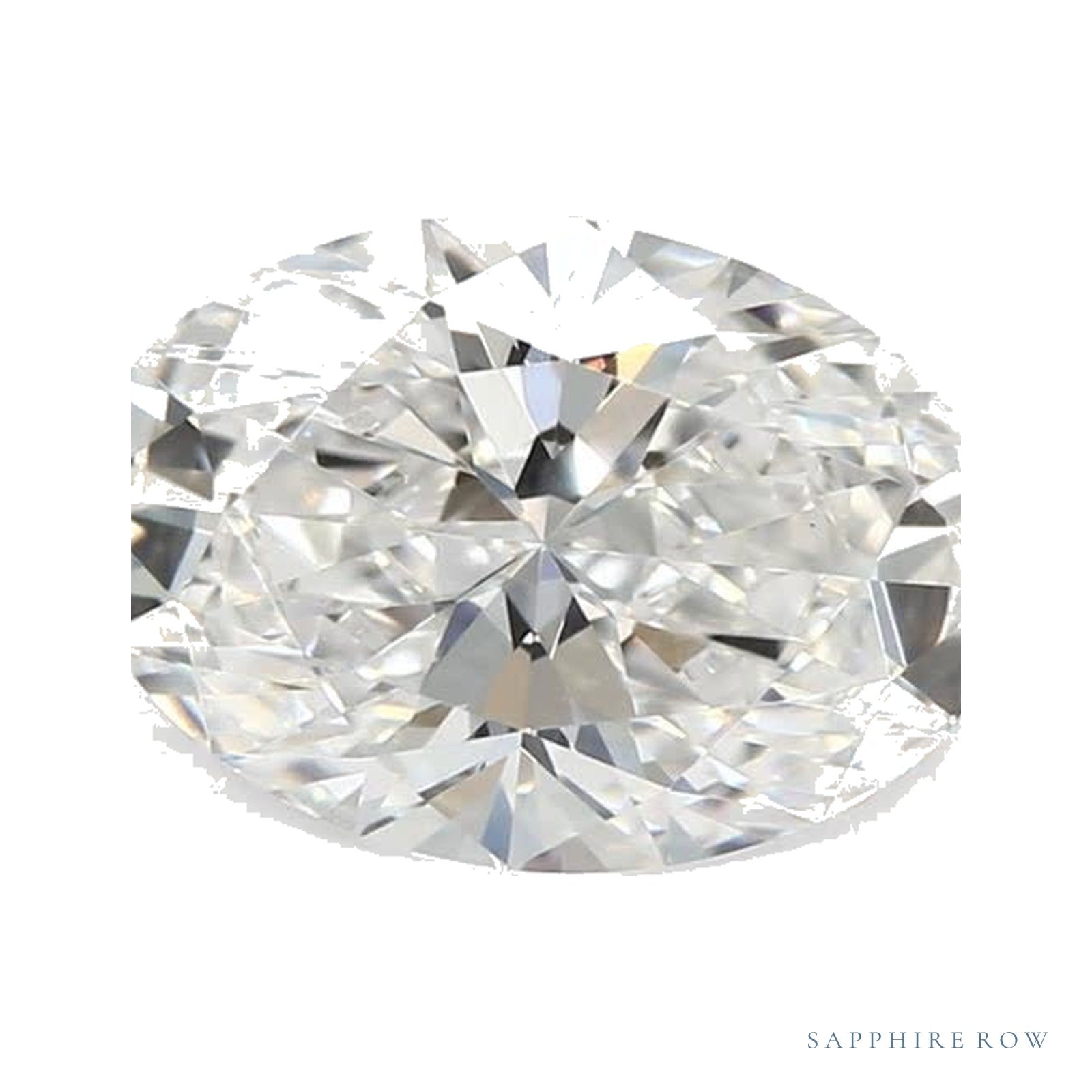 0.84 ct lab-grown diamond, oval cut | Sapphire Row · cut4