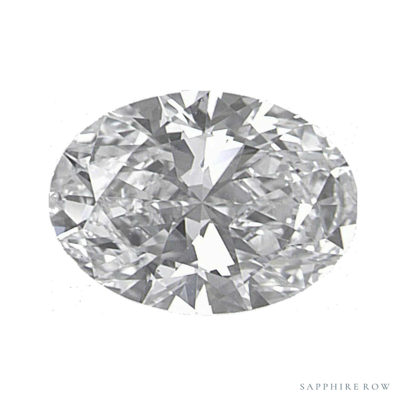 0.84 ct lab-grown diamond, oval cut | Sapphire Row · cut4