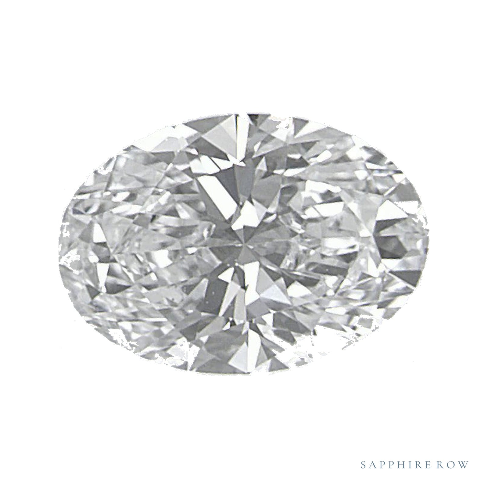 0.84 ct lab-grown diamond, oval cut | Sapphire Row · cut4