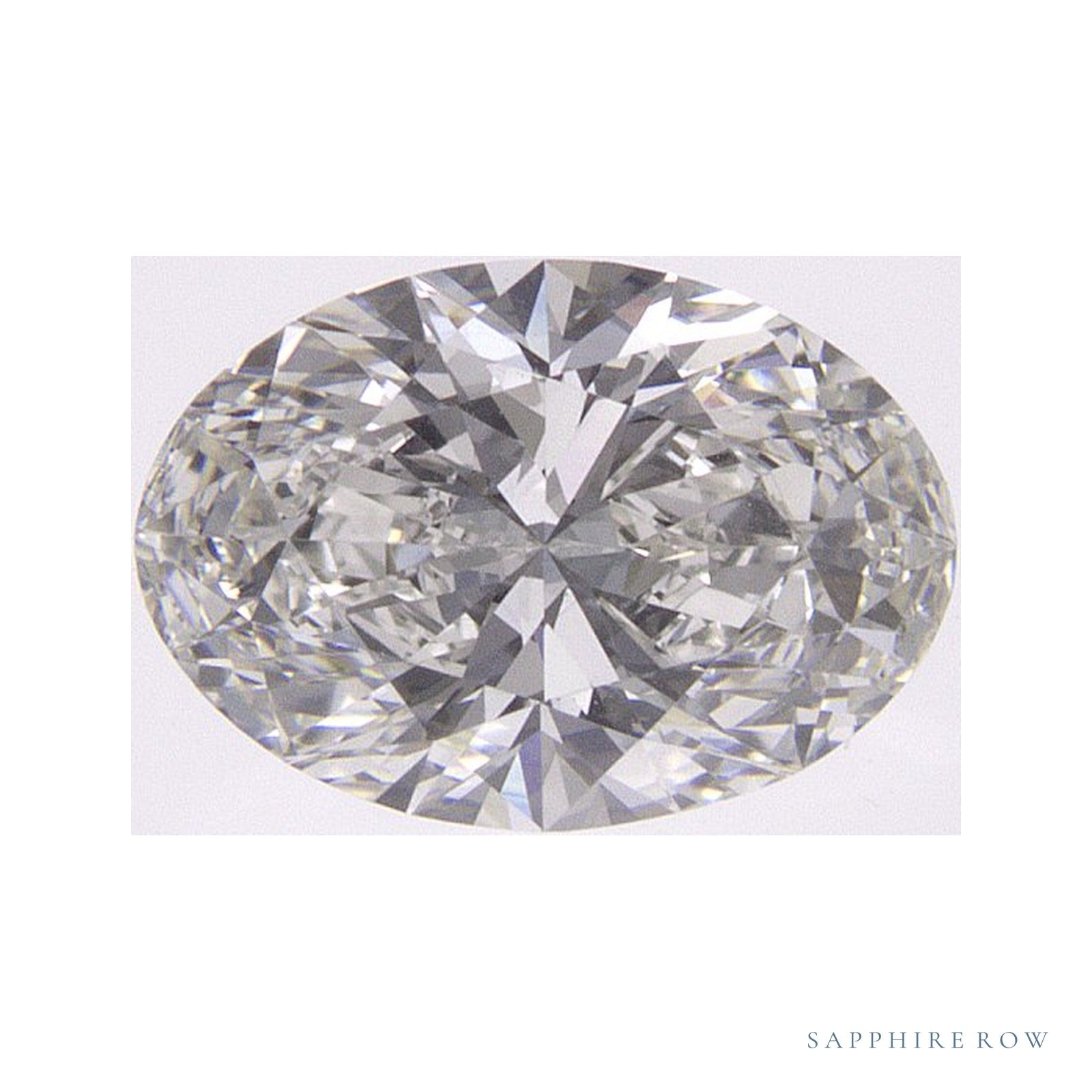 0.84 ct lab-grown diamond, oval cut | Sapphire Row · cut4