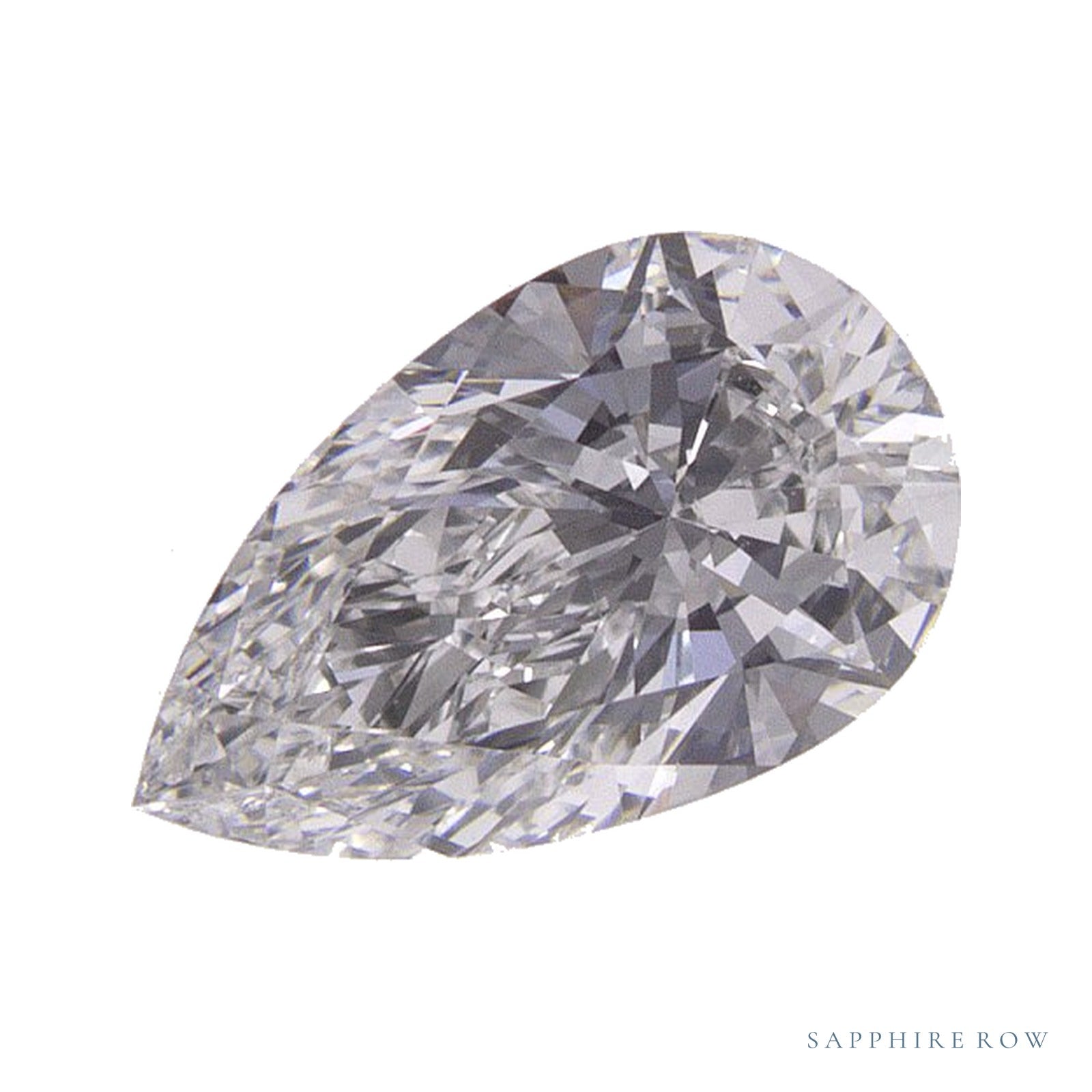 0.84 ct lab-grown diamond, pear cut | Sapphire Row · cut4