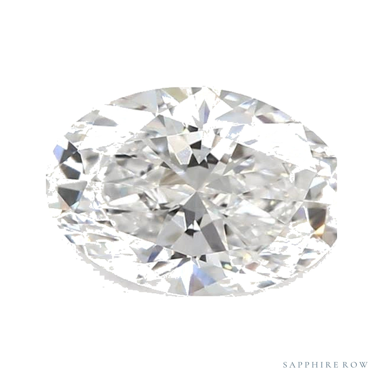 0.84 ct lab-grown diamond, oval cut | Sapphire Row · cut4