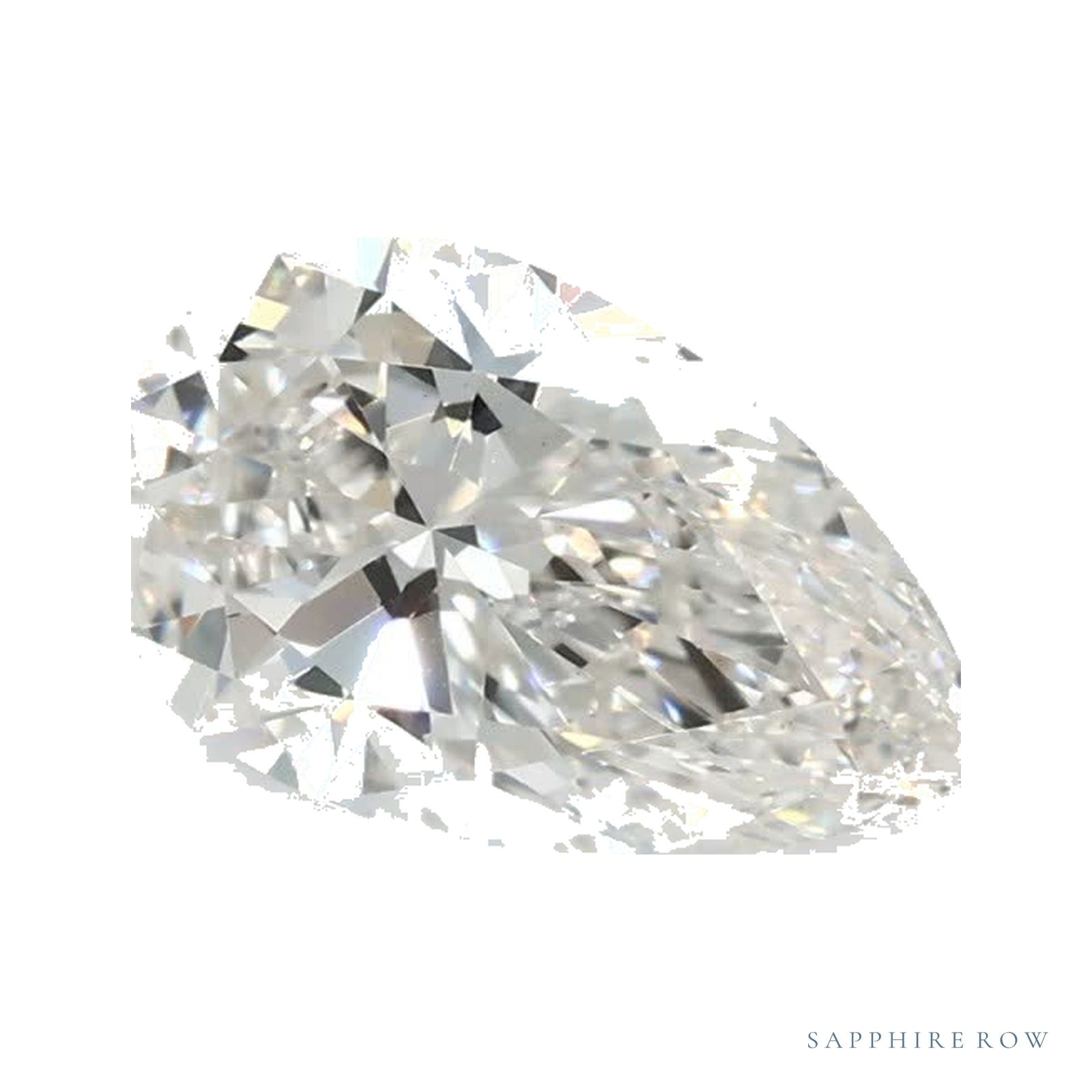 0.83 ct lab-grown diamond, pear cut | Sapphire Row · cut4