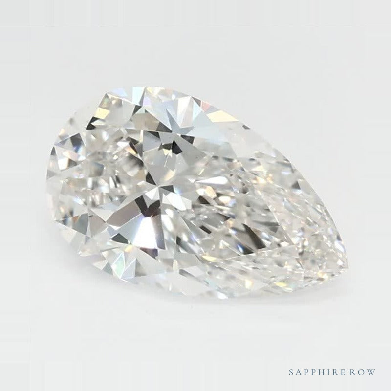 0.83 ct lab-grown diamond, pear cut | Sapphire Row · cut7