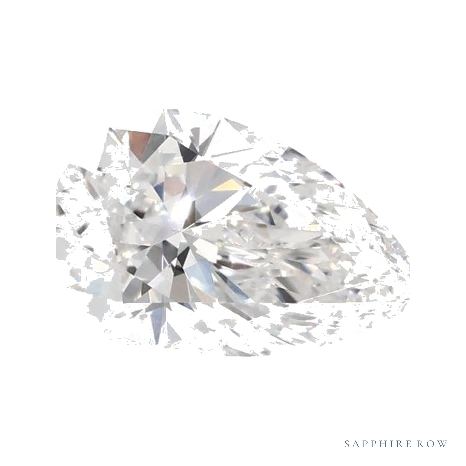 0.83 ct lab-grown diamond, pear cut | Sapphire Row · cut4
