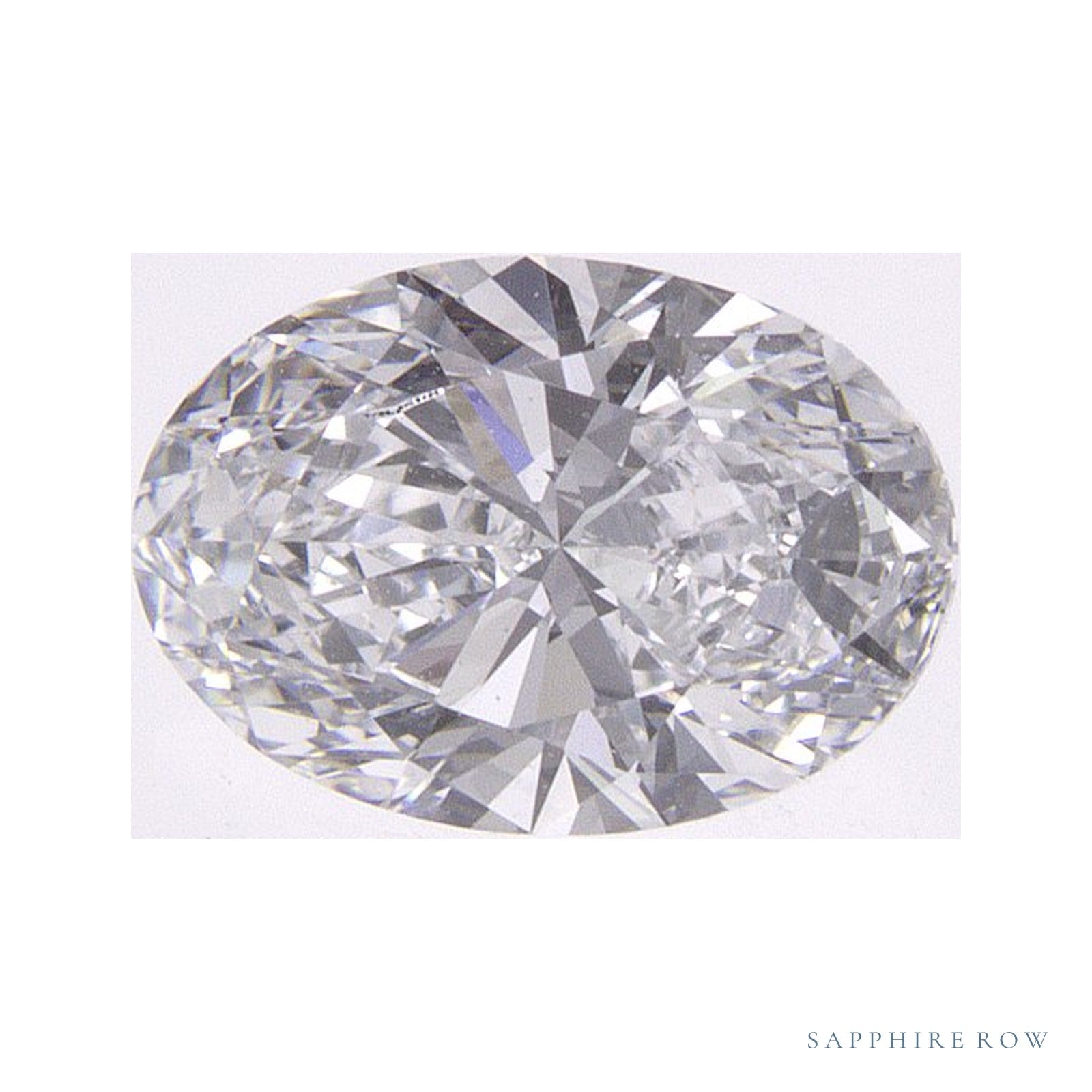 0.83 ct lab-grown diamond, oval cut | Sapphire Row · cut4