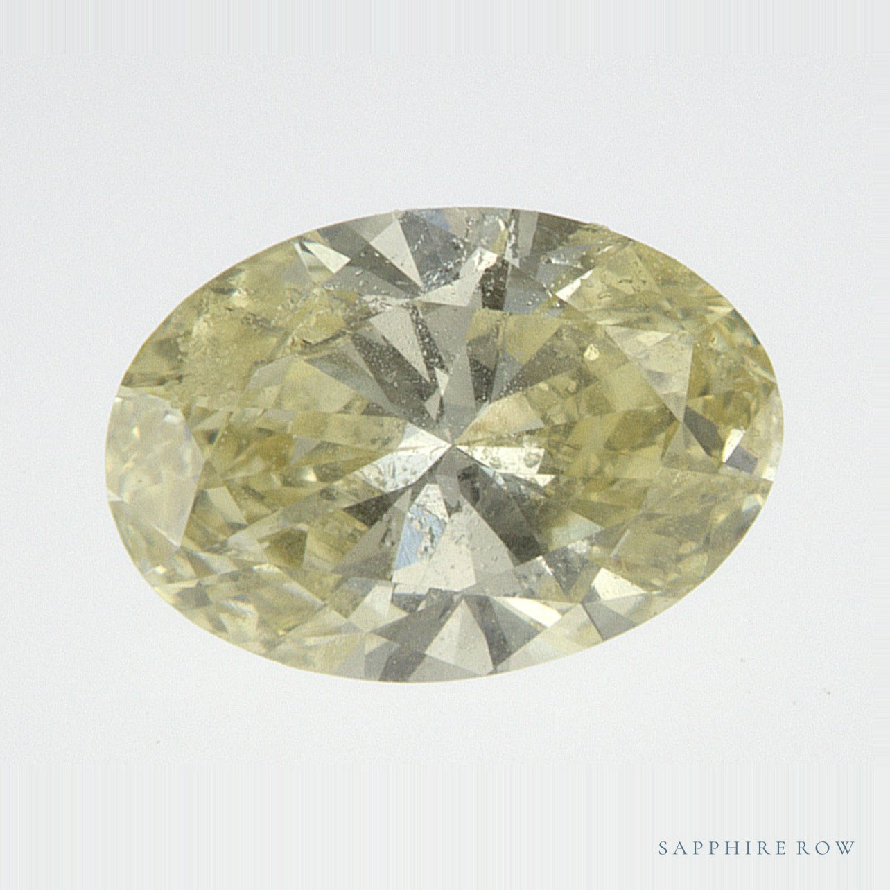 0.82 ct lab-grown fancy vivid yellow diamond, oval cut | Sapphire Row · cut7