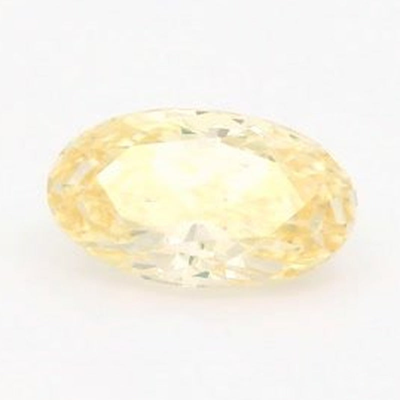 0.82 ct lab-grown fancy vivid yellow diamond, oval cut | Sapphire Row · cut7