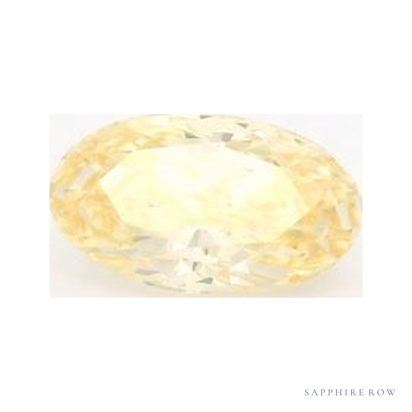 0.82 ct lab-grown fancy vivid yellow diamond, oval cut | Sapphire Row · cut4