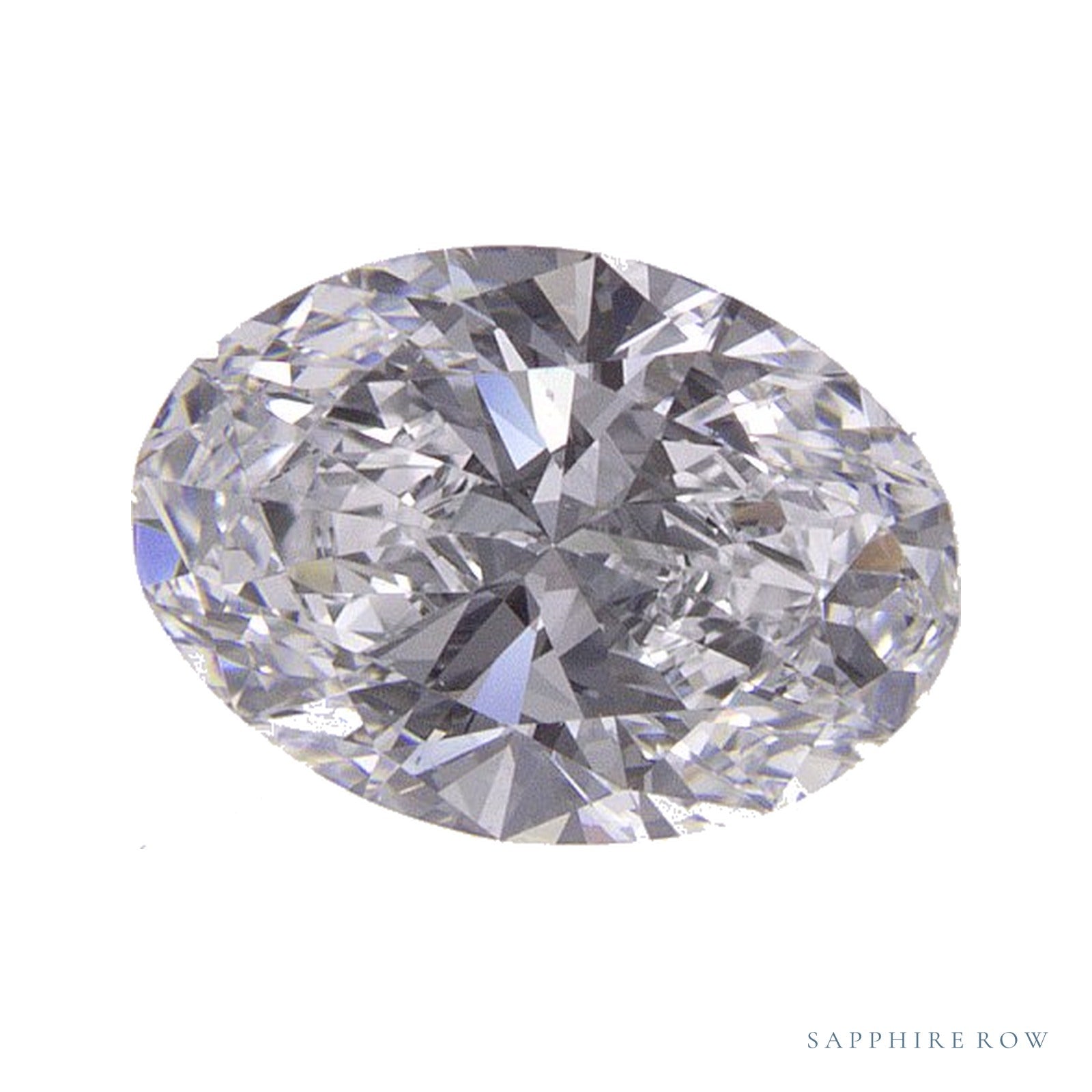 0.82 ct lab-grown diamond, oval cut | Sapphire Row · cut4