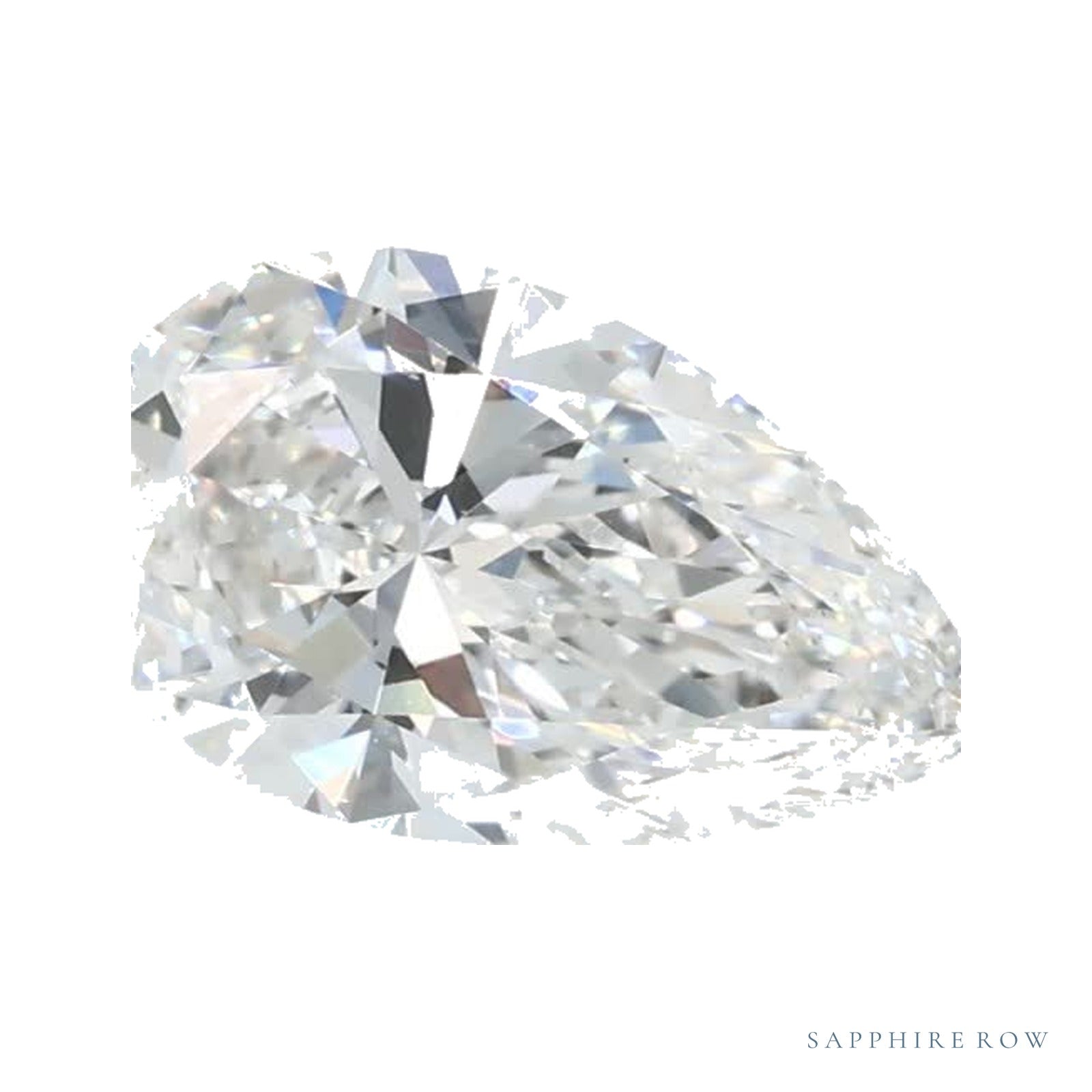 0.81 ct lab-grown diamond, pear cut | Sapphire Row · cut4