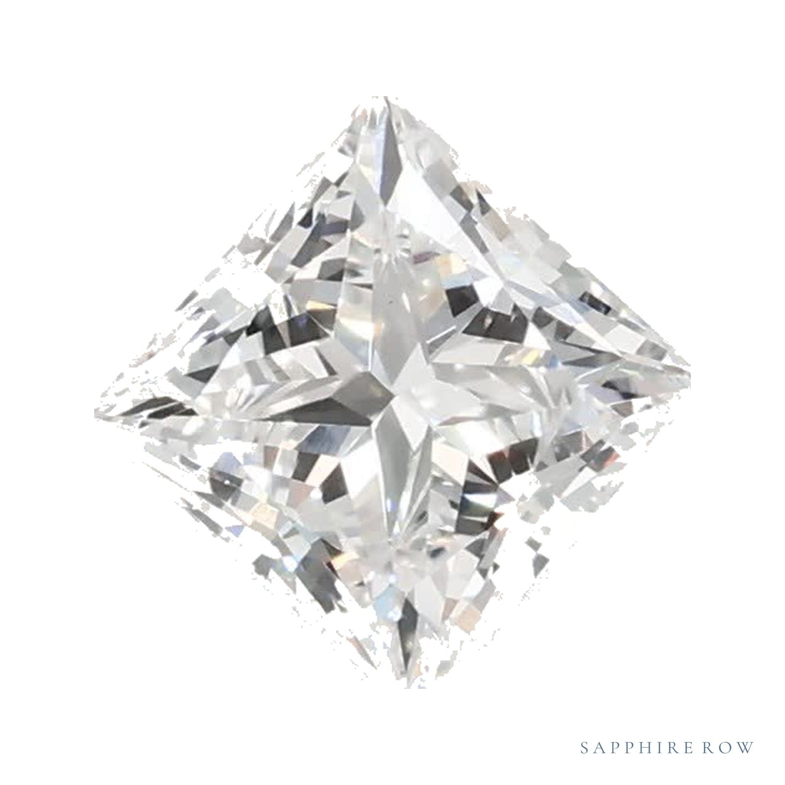 0.81 ct lab-grown diamond, square cut | Sapphire Row · cut4