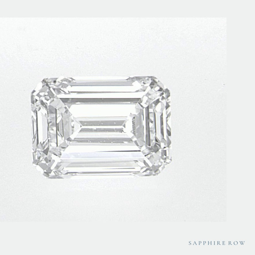 0.81 ct lab-grown diamond, emerald cut | Sapphire Row · cut6
