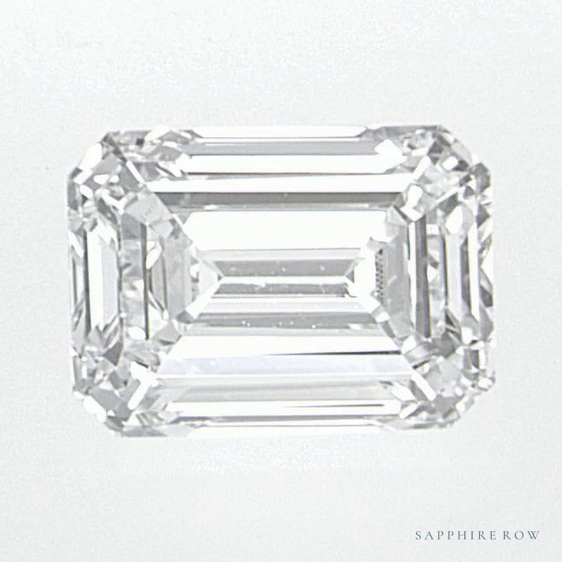 0.81 ct lab-grown diamond, emerald cut | Sapphire Row · cut7