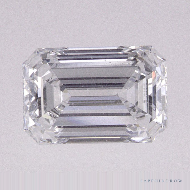 0.81 ct lab-grown diamond, emerald cut | Sapphire Row · cut6