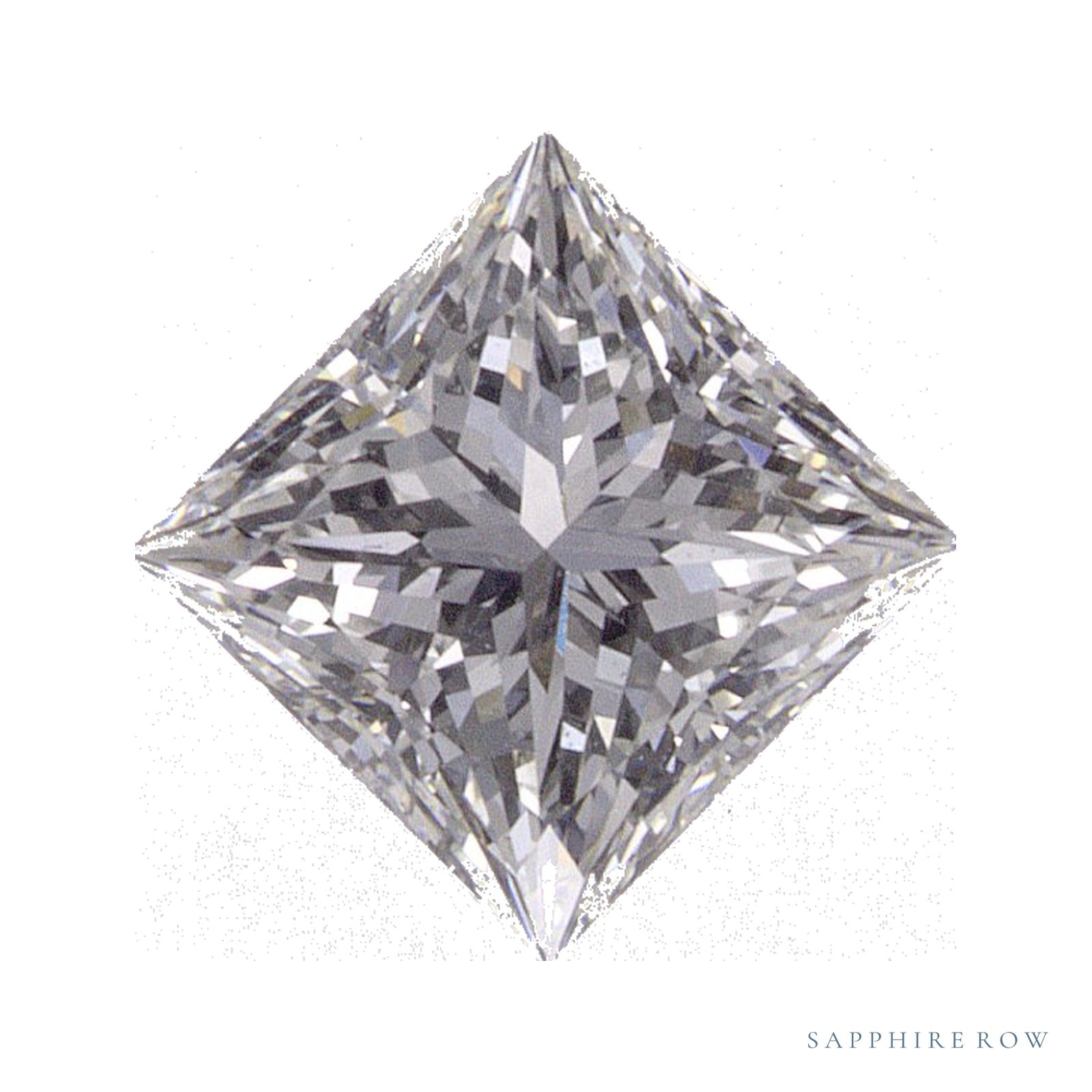 0.80 ct Square Natural Diamond – H VS1 – Princess-cut – GIA Certified — Sapphire Row · cut4