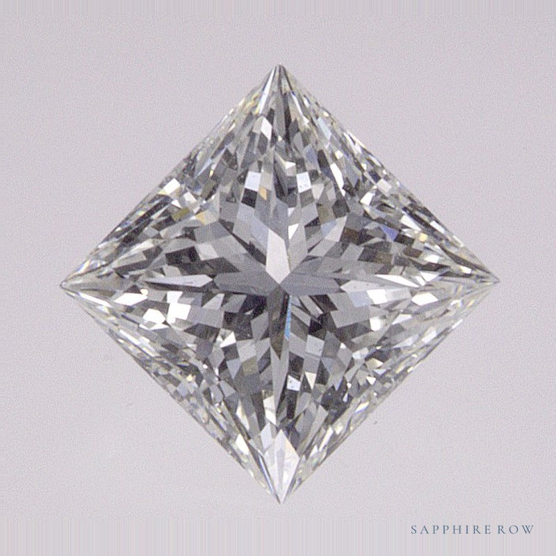 0.80 ct Square Natural Diamond – H VS1 – Princess-cut – GIA Certified — Sapphire Row · cut7