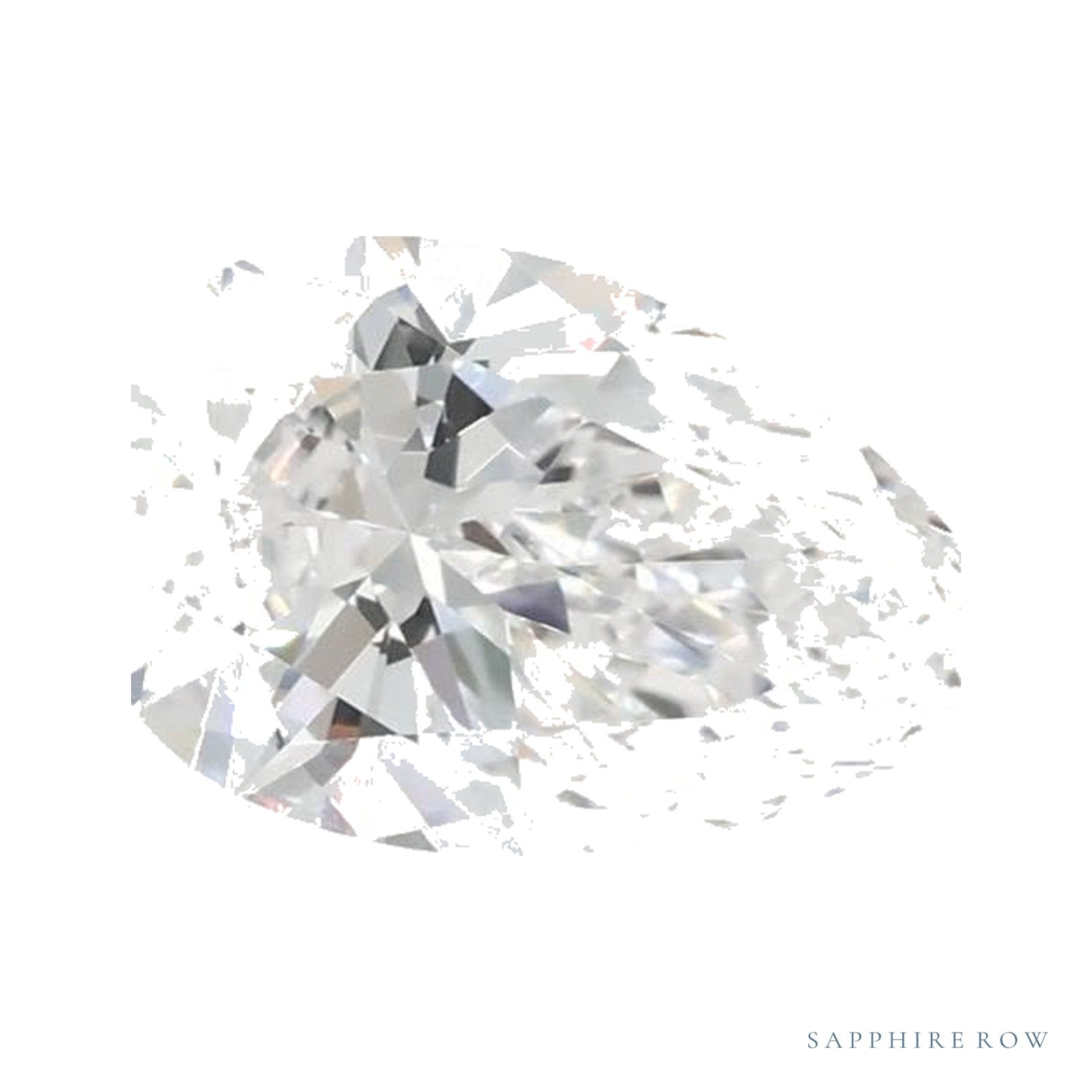 0.80 ct lab-grown diamond, pear cut | Sapphire Row · cut4