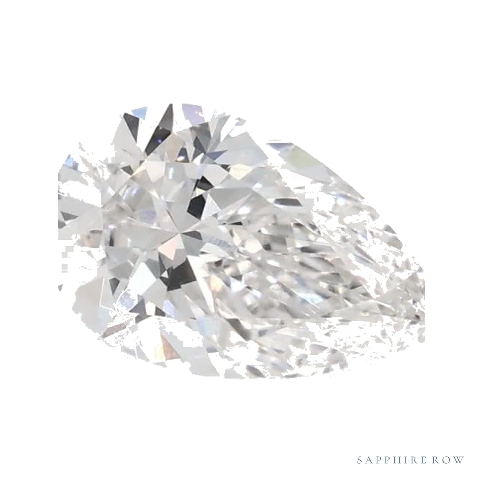 0.80 ct lab-grown diamond, pear cut | Sapphire Row · cut4