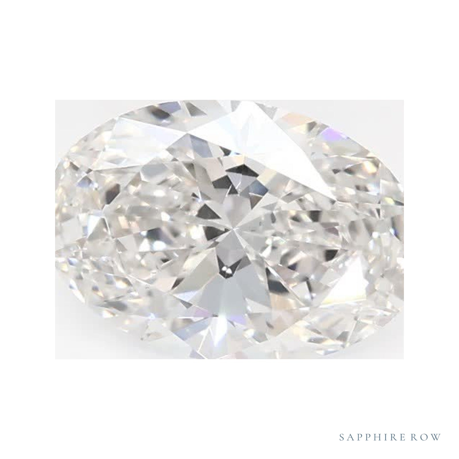 0.79 ct lab-grown diamond, oval cut | Sapphire Row · cut4