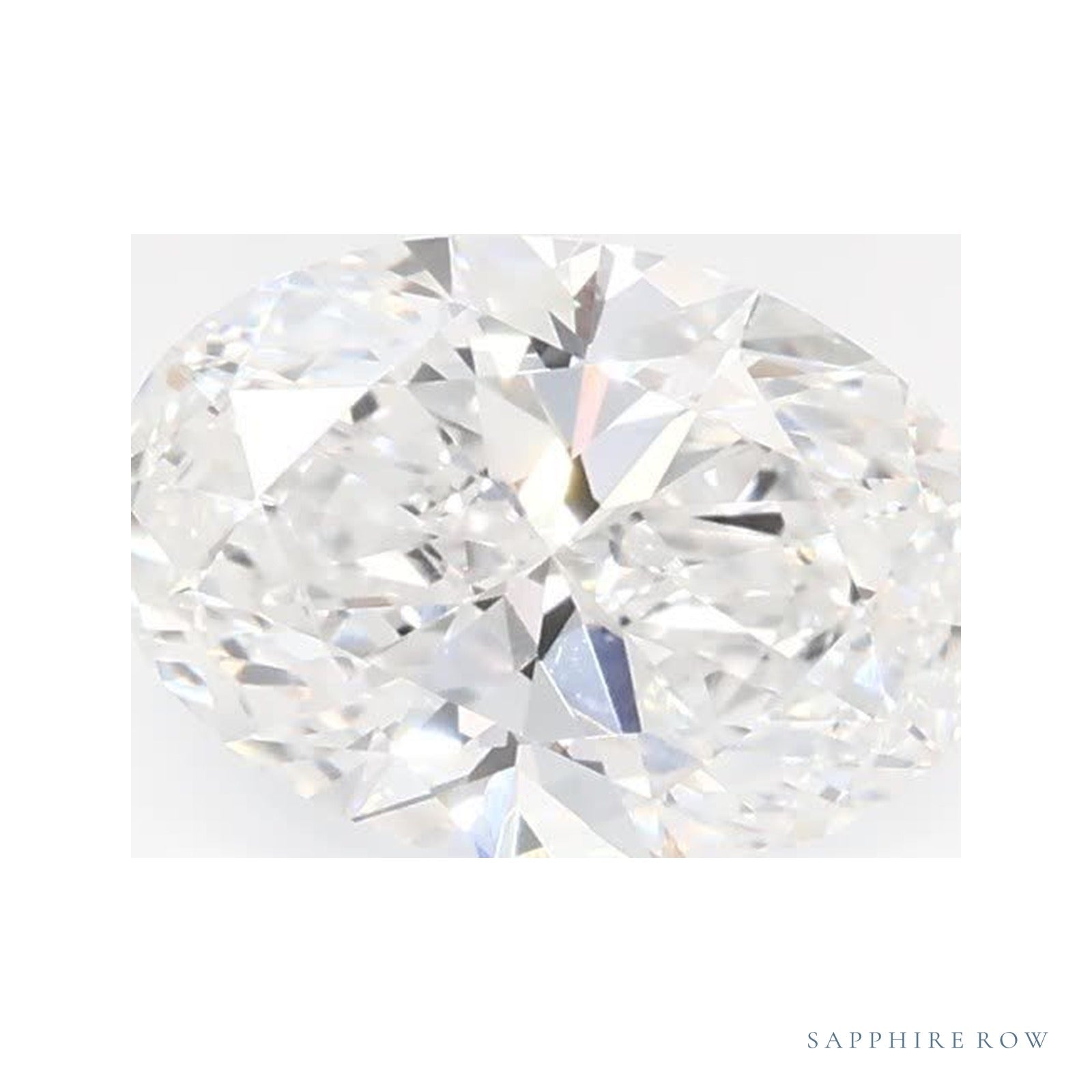 0.79 ct lab-grown diamond, oval cut | Sapphire Row · cut4