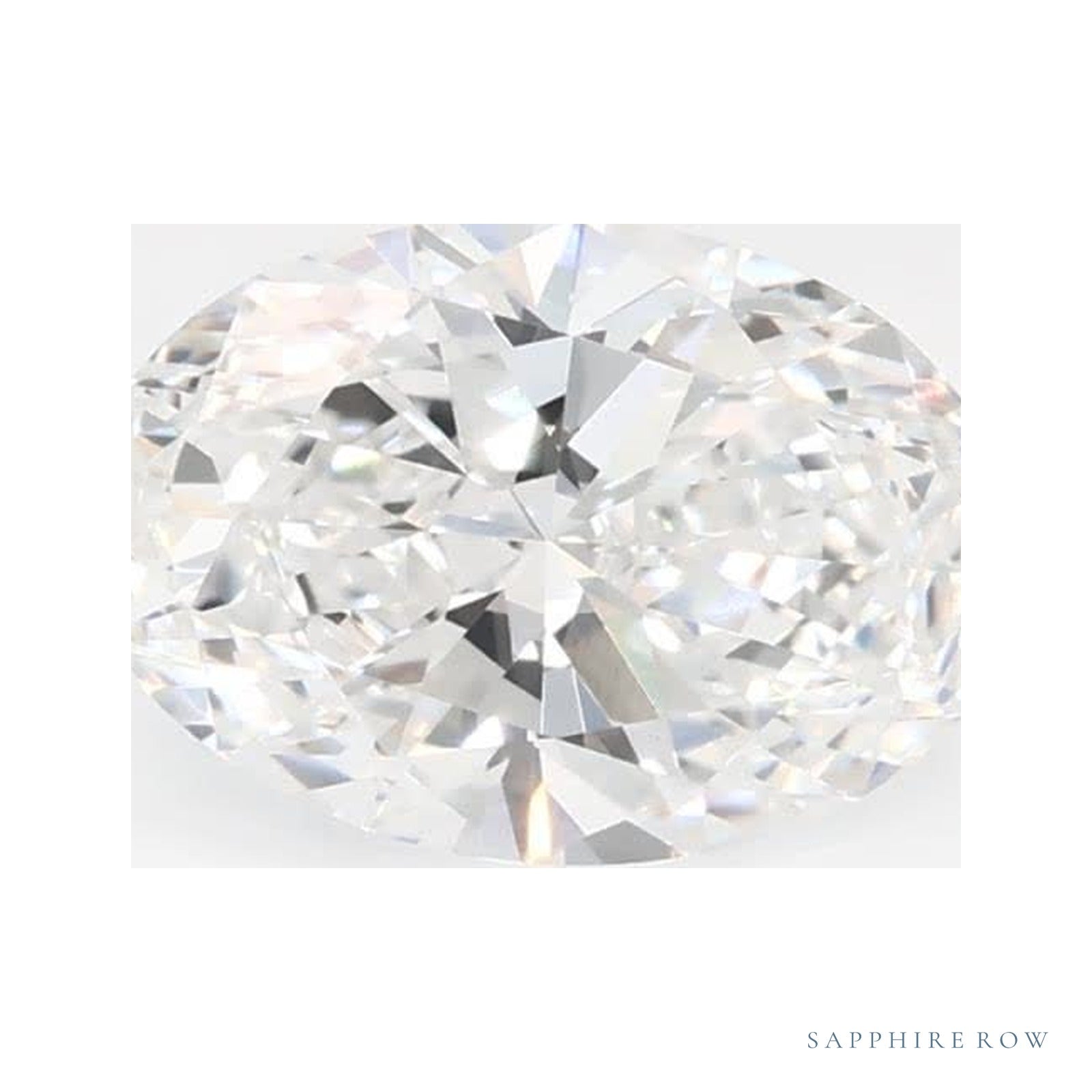 0.79 ct lab-grown diamond, oval cut | Sapphire Row · cut4