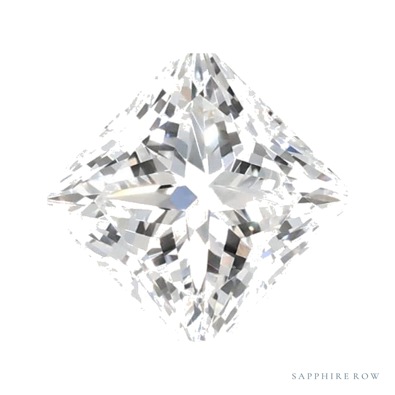 0.79 ct lab-grown diamond, square cut | Sapphire Row · cut4