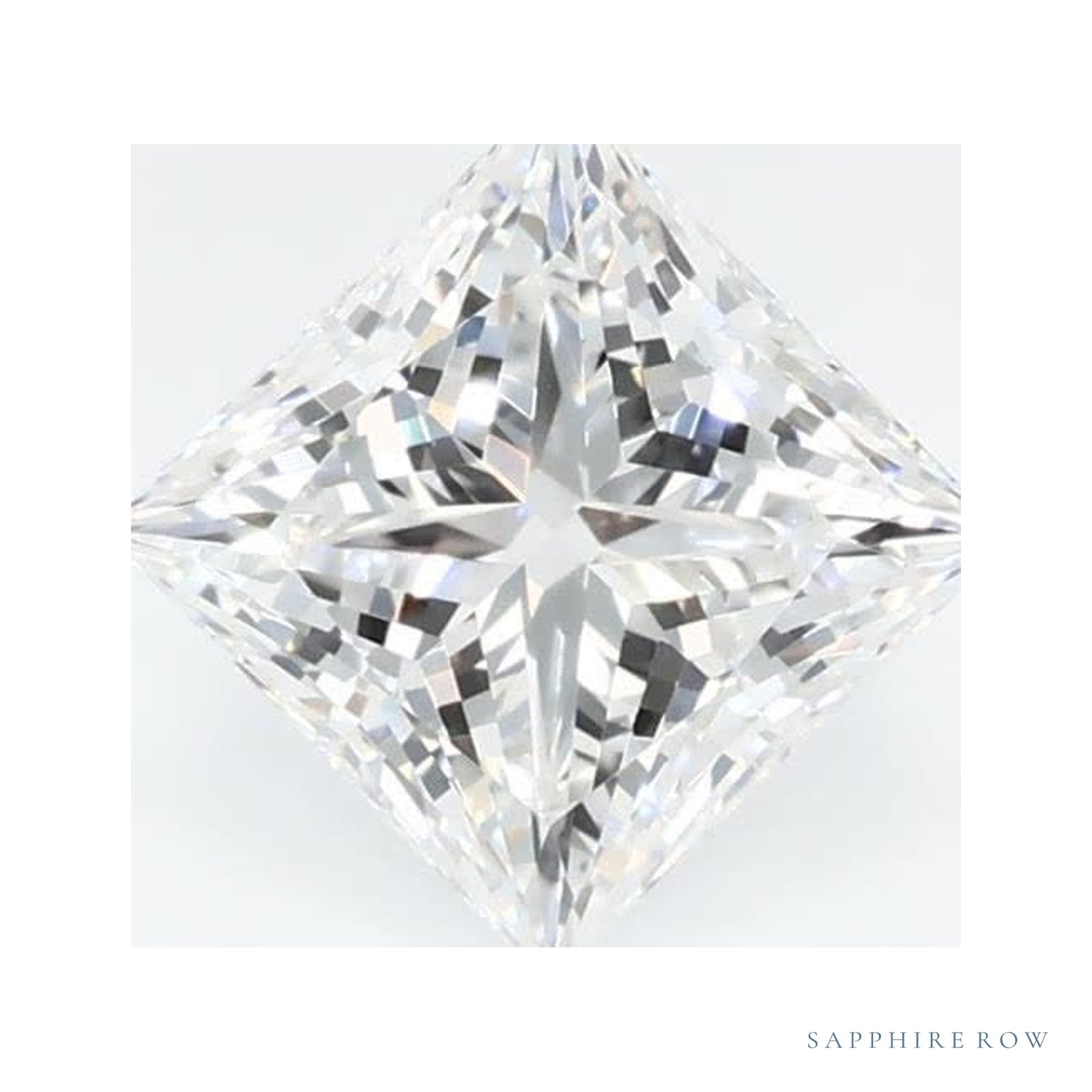 0.79 ct lab-grown diamond, square cut | Sapphire Row · cut4