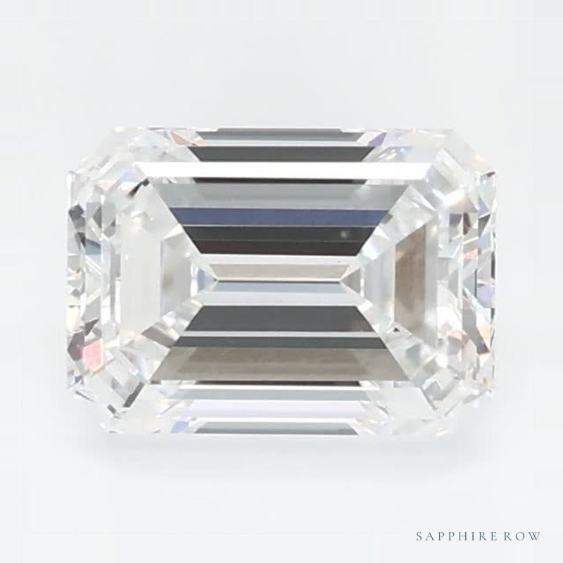 0.79 ct lab-grown diamond, emerald cut | Sapphire Row · cut6