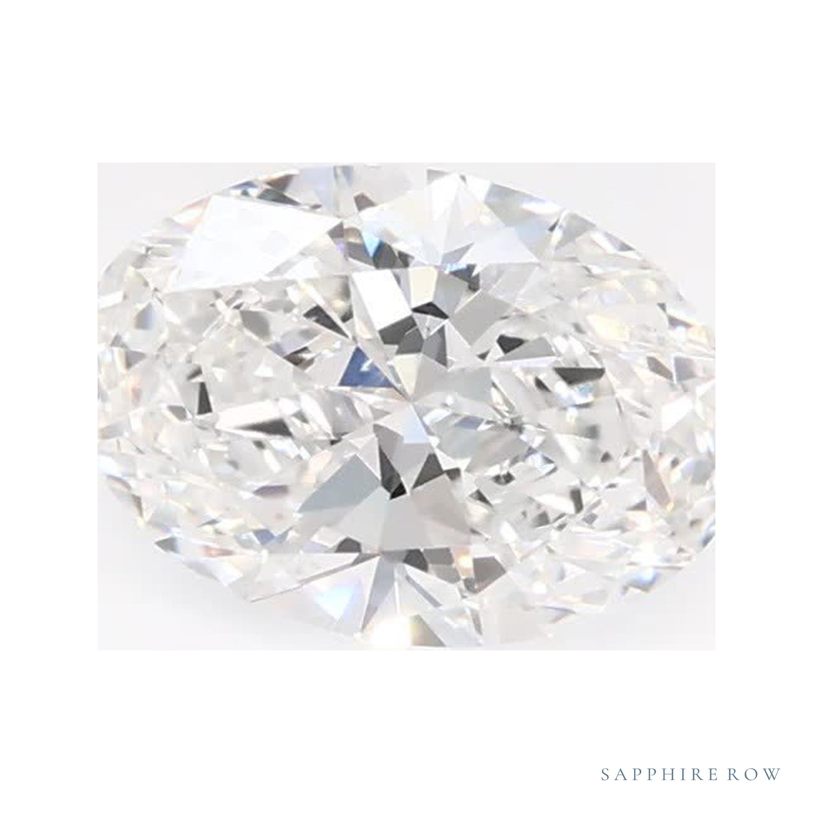 0.79 ct lab-grown diamond, oval cut | Sapphire Row · cut4