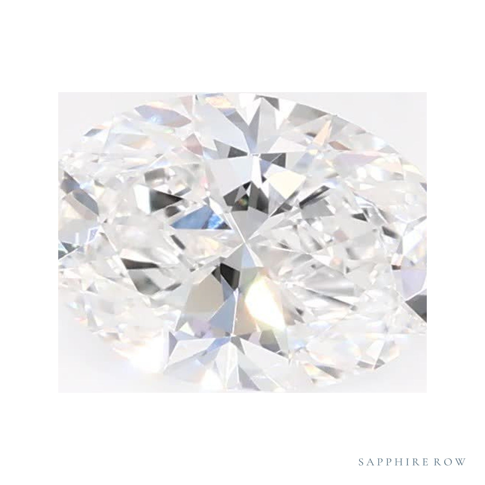 0.79 ct lab-grown diamond, oval cut | Sapphire Row · cut4