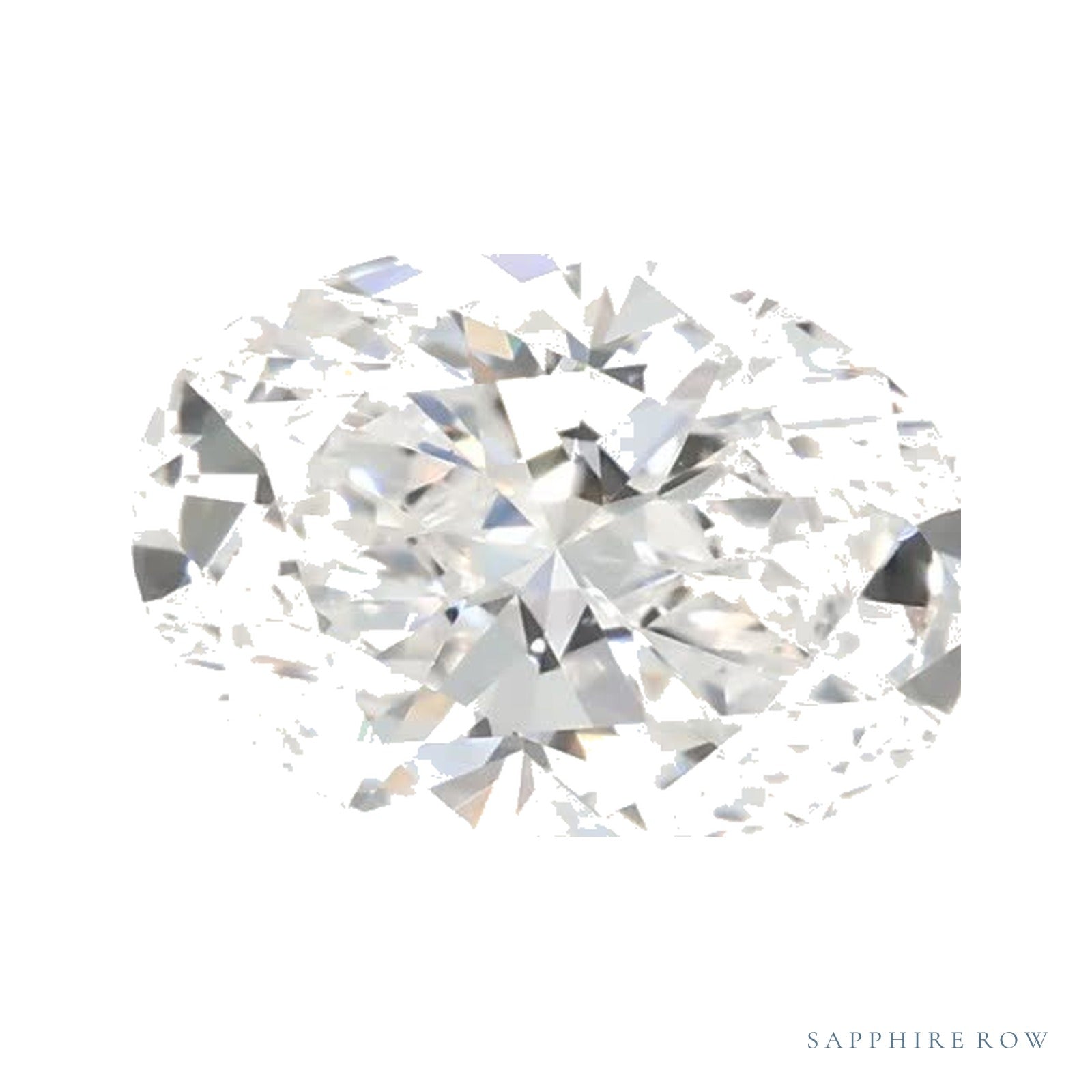 0.79 ct lab-grown diamond, oval cut | Sapphire Row · cut4