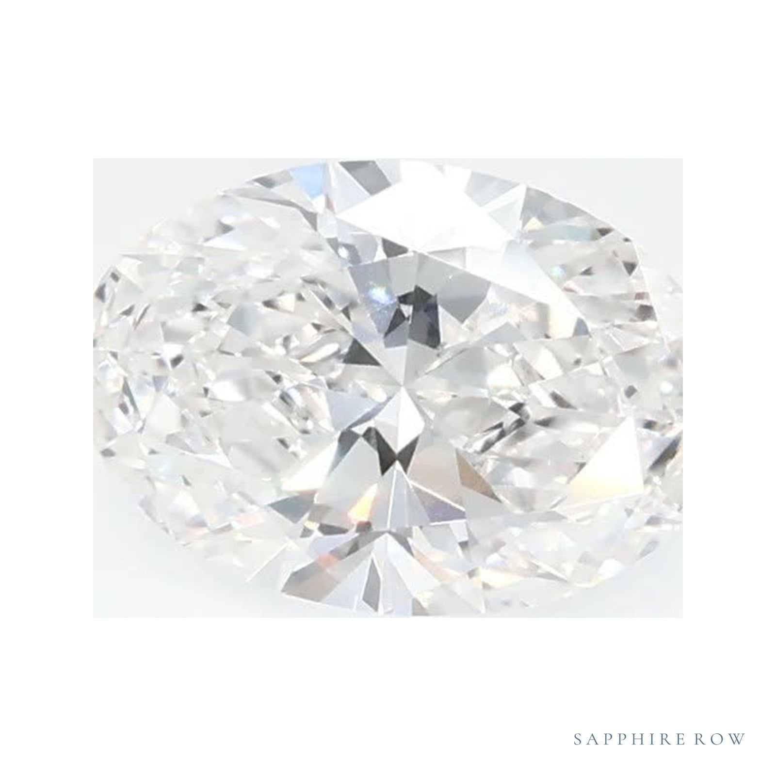 0.79 ct lab-grown diamond, oval cut | Sapphire Row · cut4