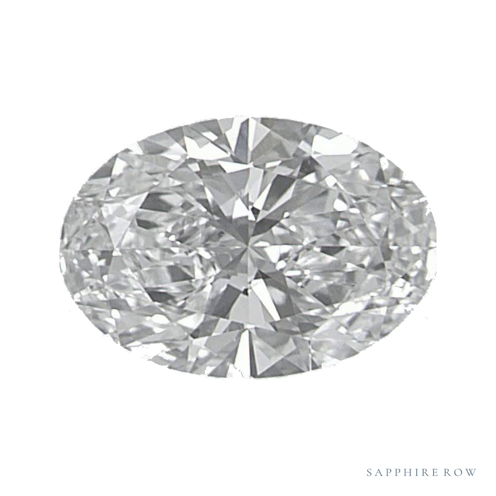 0.79 ct lab-grown diamond, oval cut | Sapphire Row · cut4