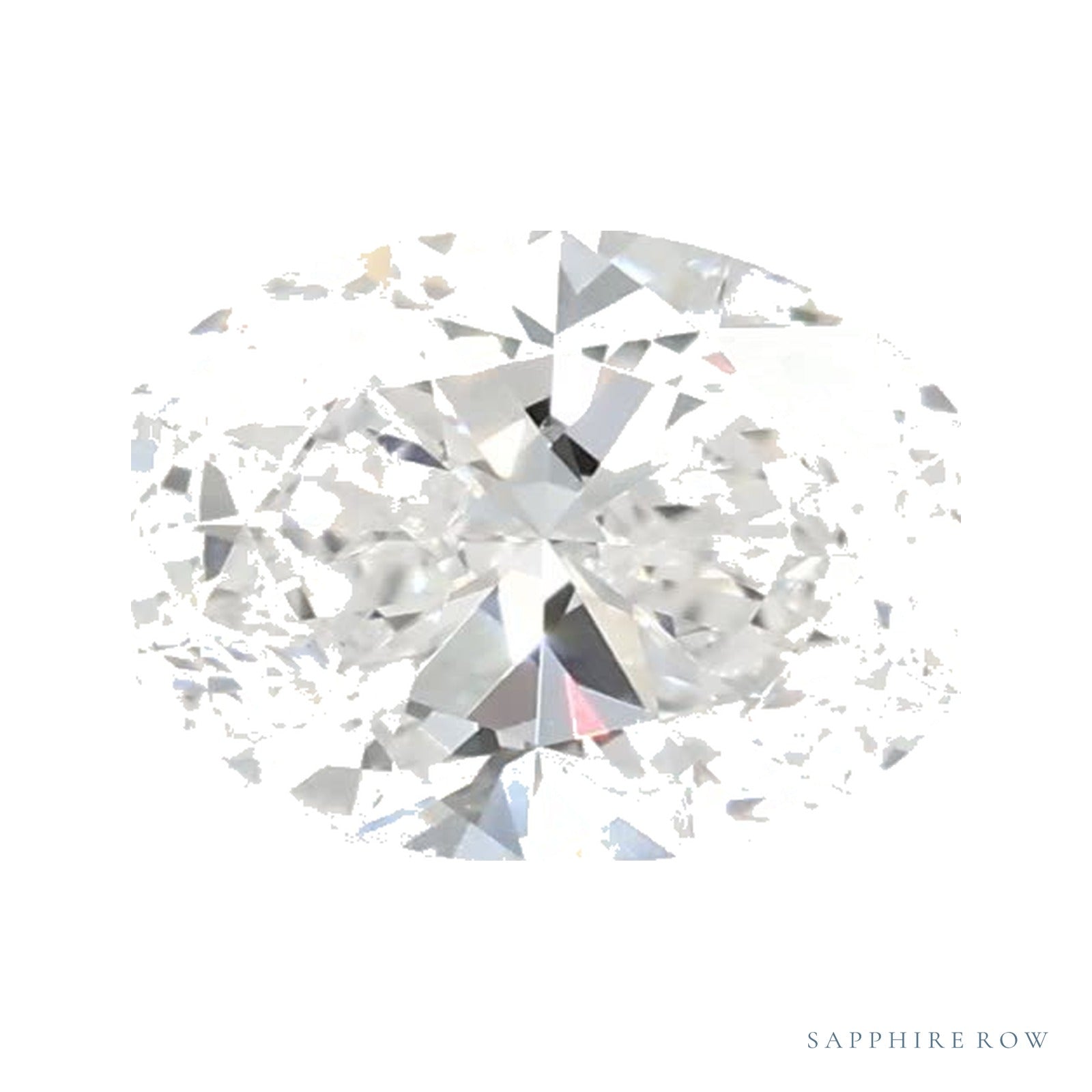0.79 ct lab-grown diamond, oval cut | Sapphire Row · cut4