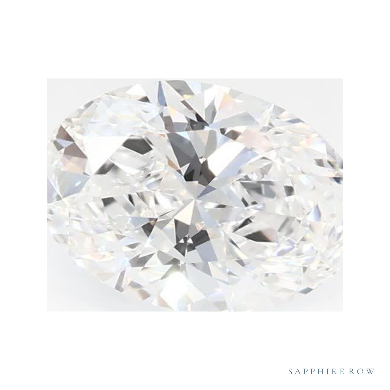0.78 ct lab-grown diamond, oval cut | Sapphire Row · cut4