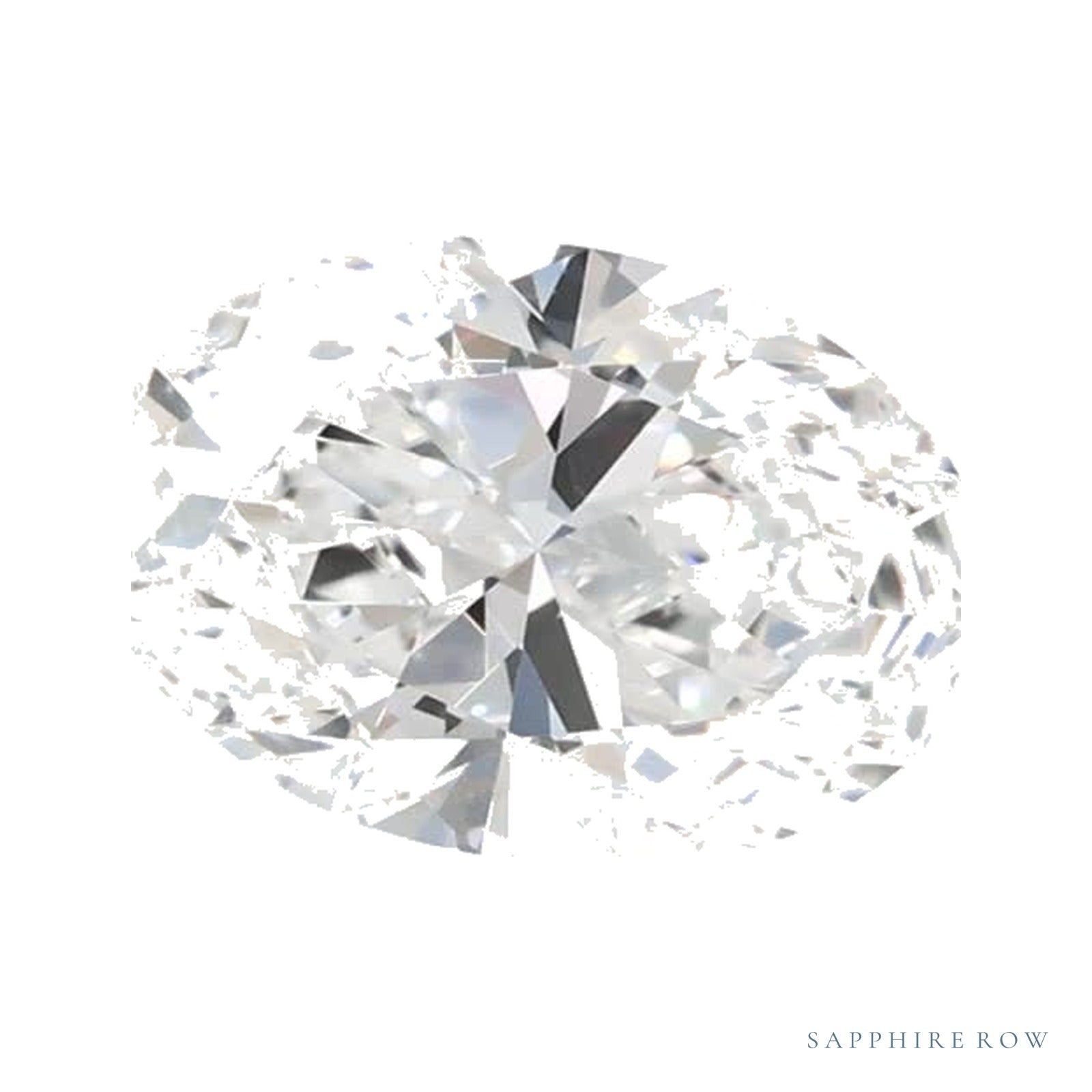 0.78 ct lab-grown diamond, oval cut | Sapphire Row · cut4