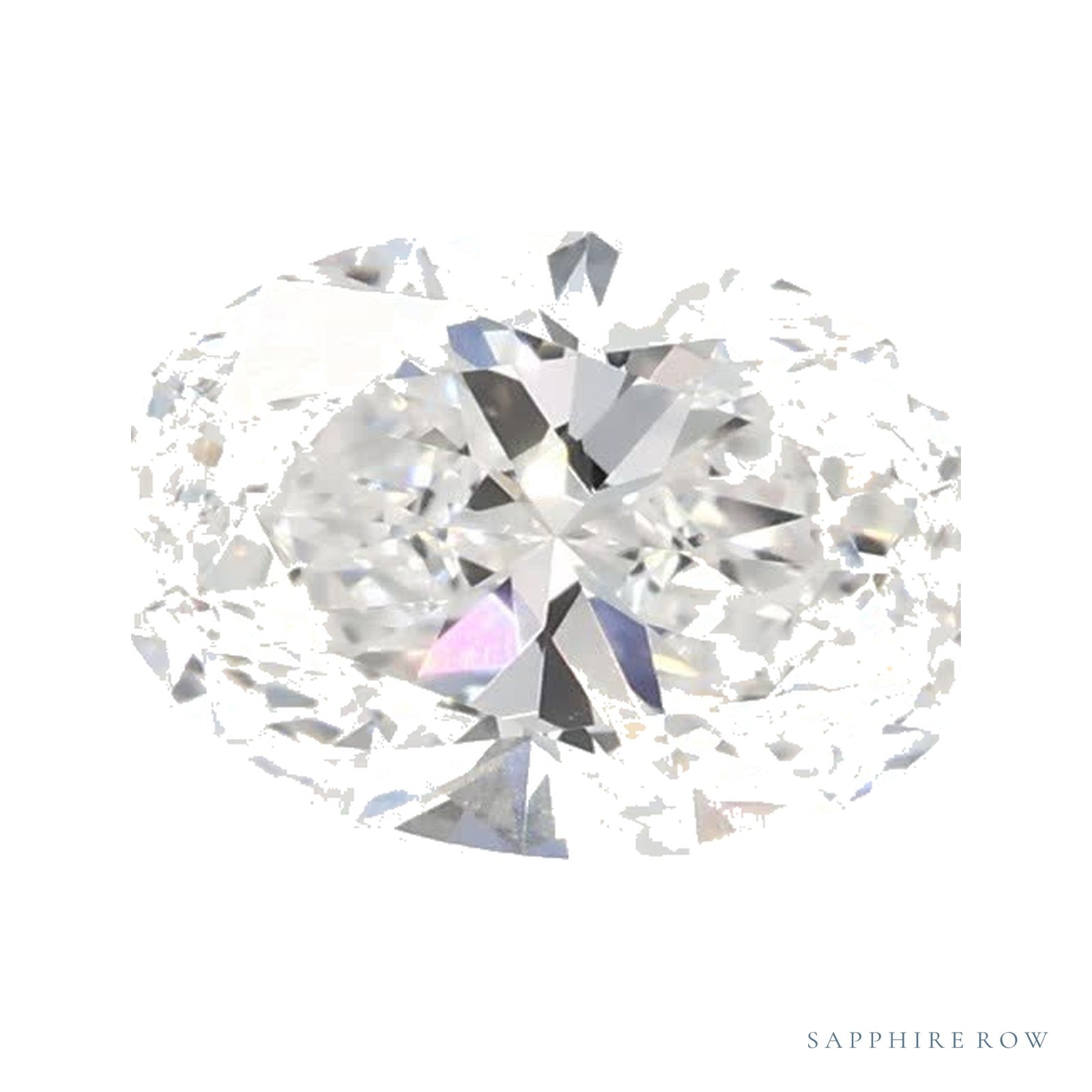 0.78 ct lab-grown diamond, oval cut | Sapphire Row · cut4