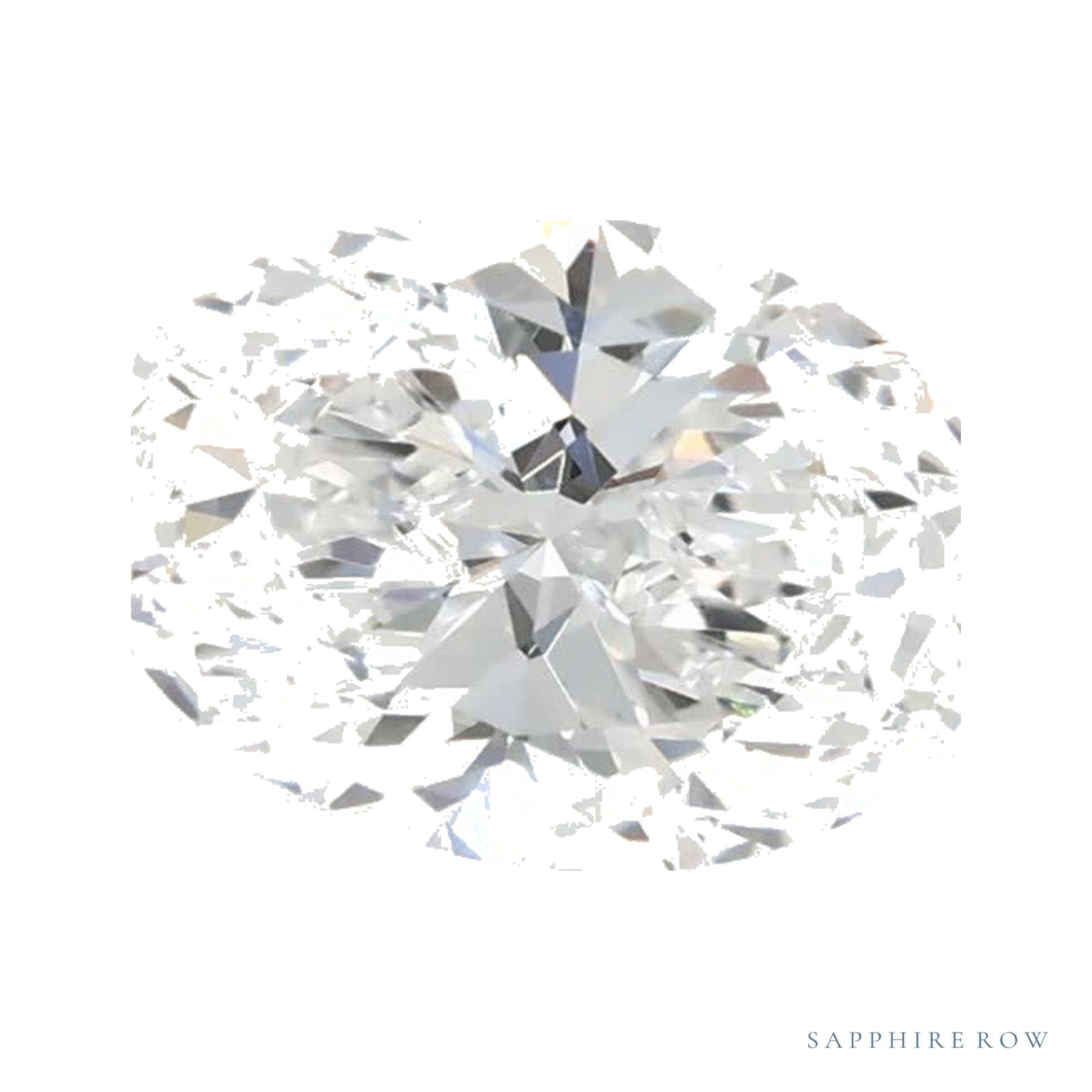 0.78 ct lab-grown diamond, oval cut | Sapphire Row · cut4