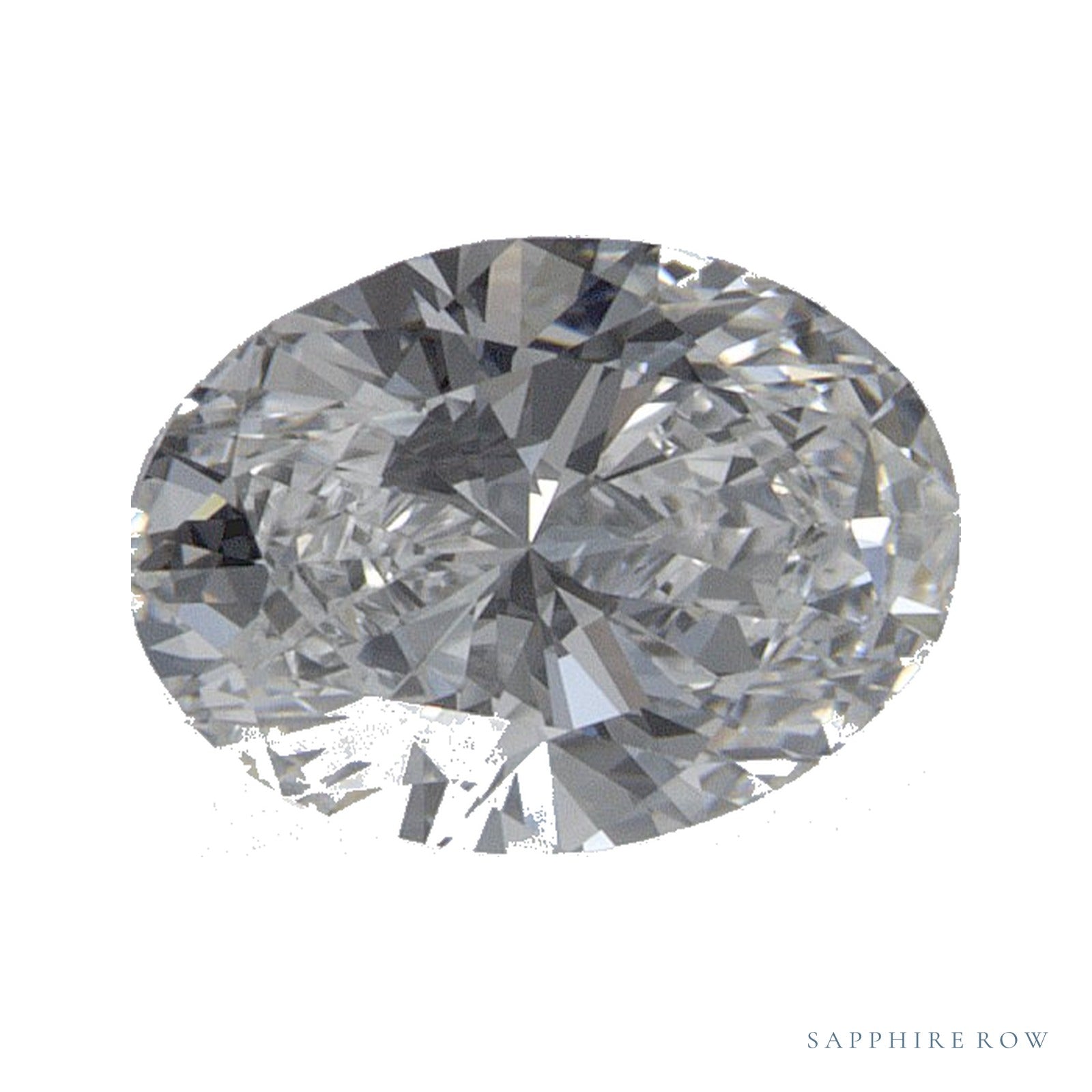 0.78 ct lab-grown diamond, oval cut | Sapphire Row · cut4
