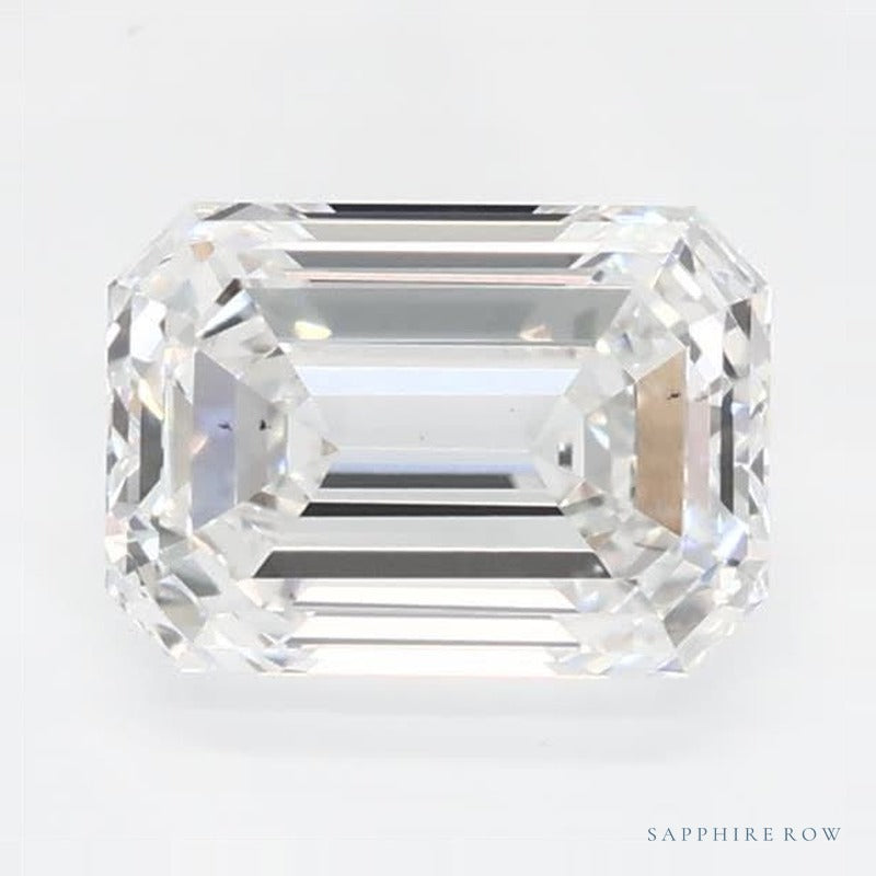 0.78 ct lab-grown diamond, emerald cut | Sapphire Row · cut6