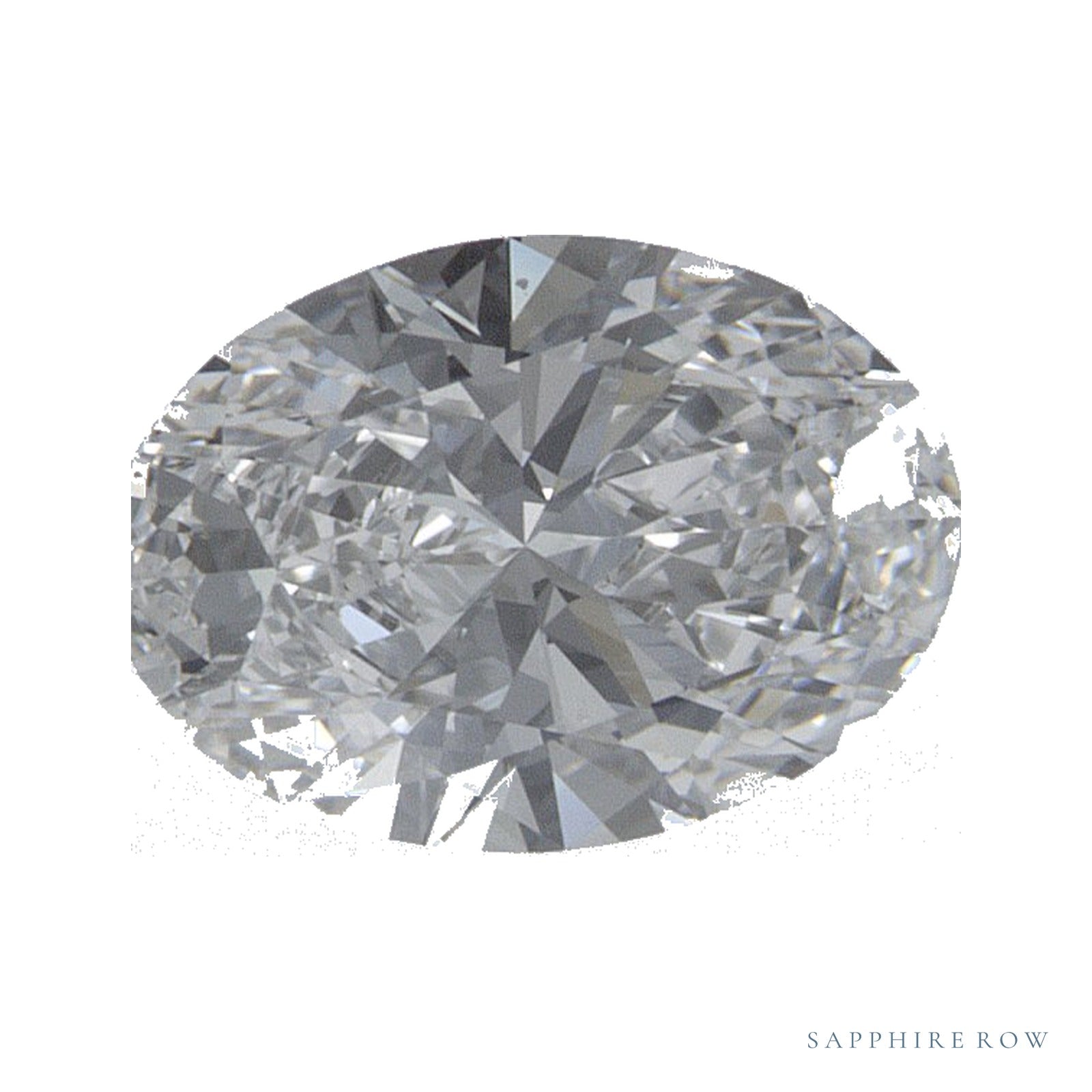 0.78 ct lab-grown diamond, oval cut | Sapphire Row · cut4