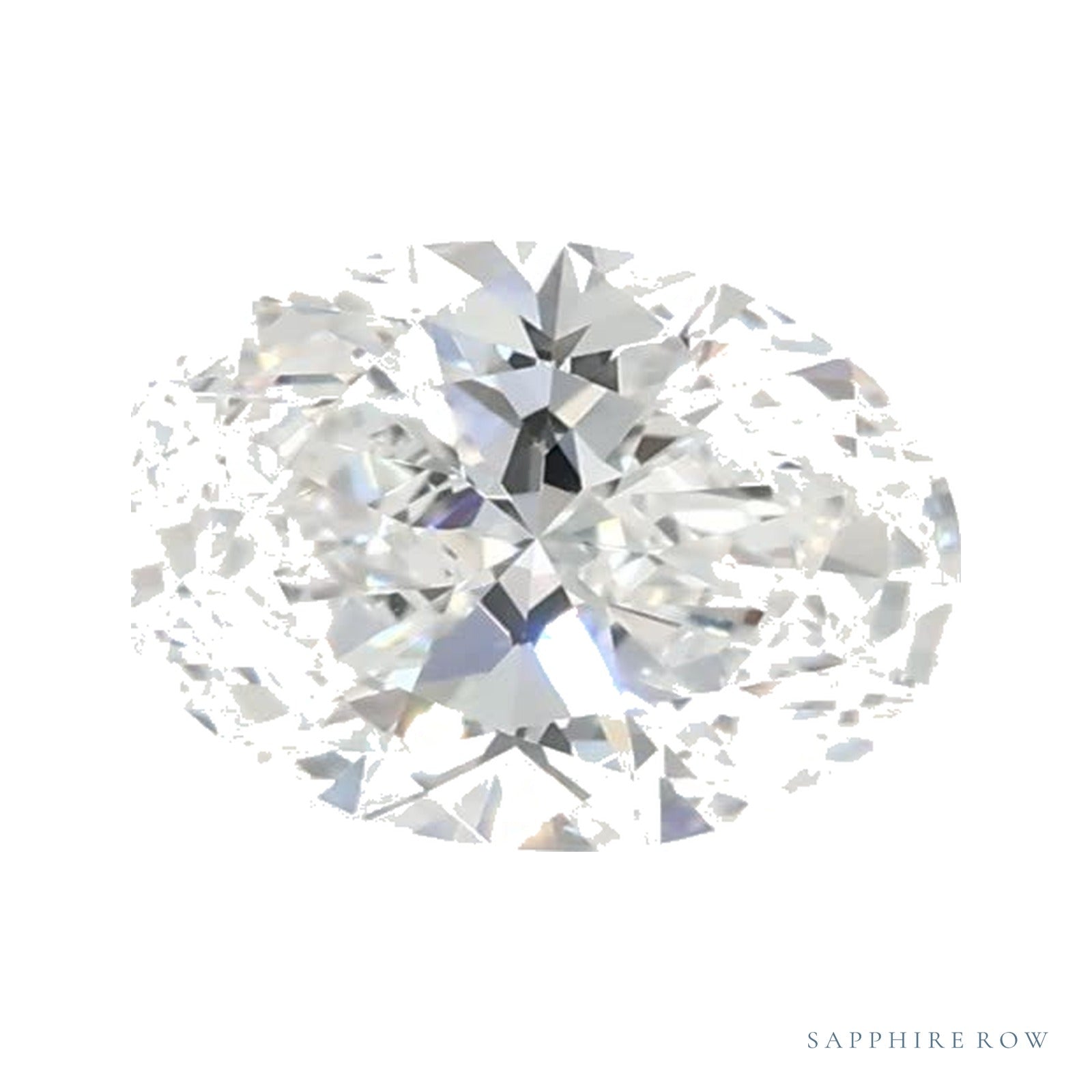 0.77 ct lab-grown diamond, oval cut | Sapphire Row · cut4