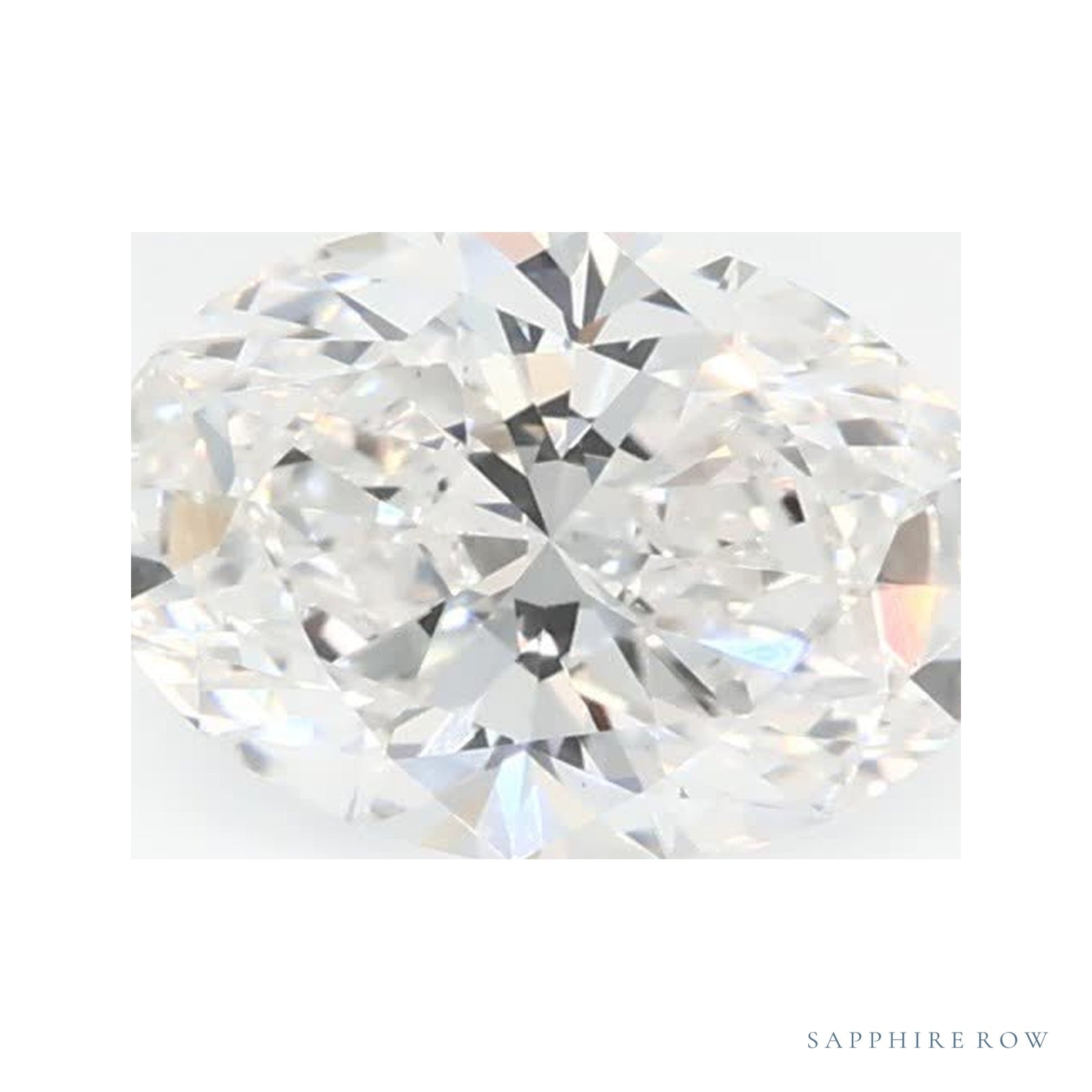 0.77 ct lab-grown diamond, oval cut | Sapphire Row · cut4