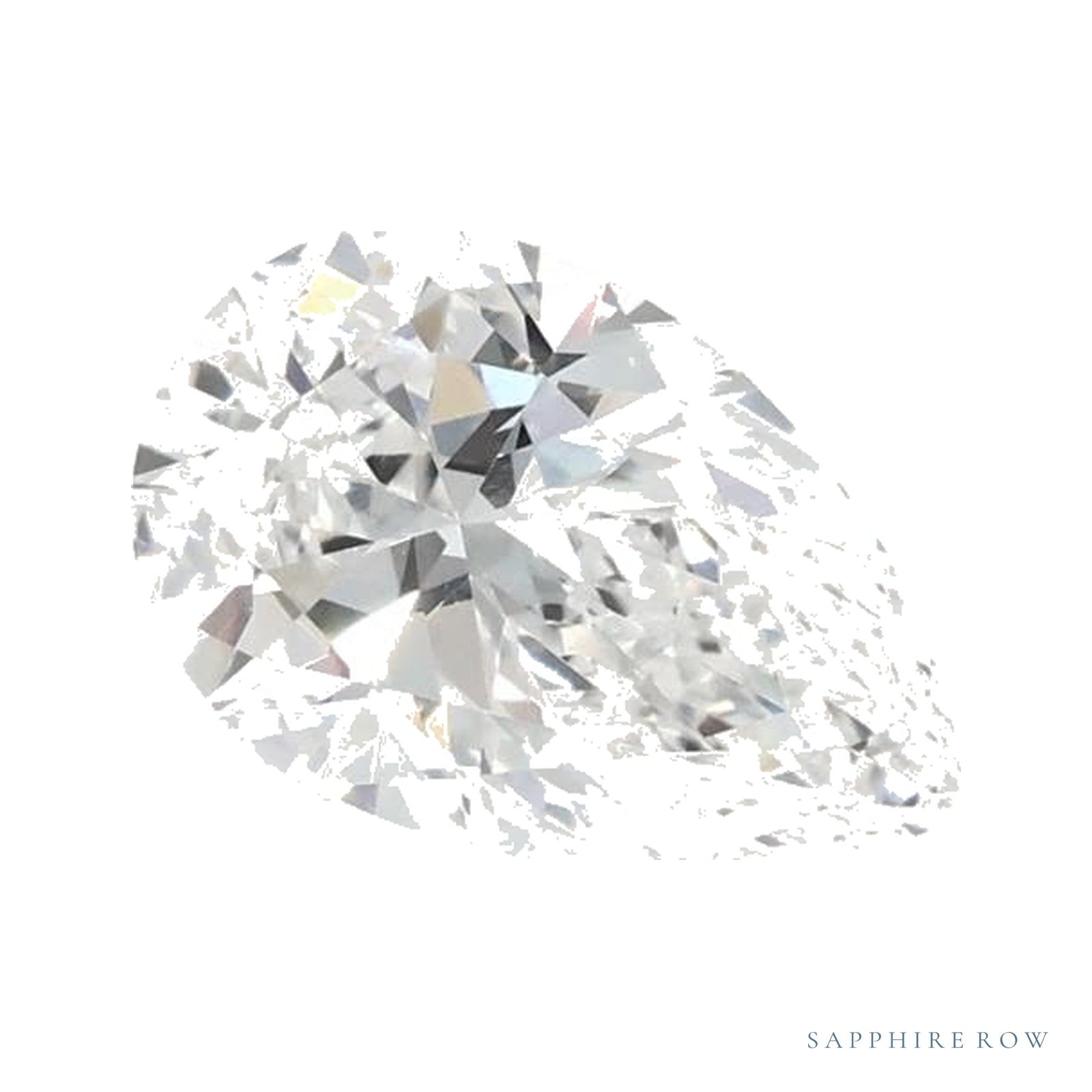 0.77 ct lab-grown diamond, pear cut | Sapphire Row · cut4