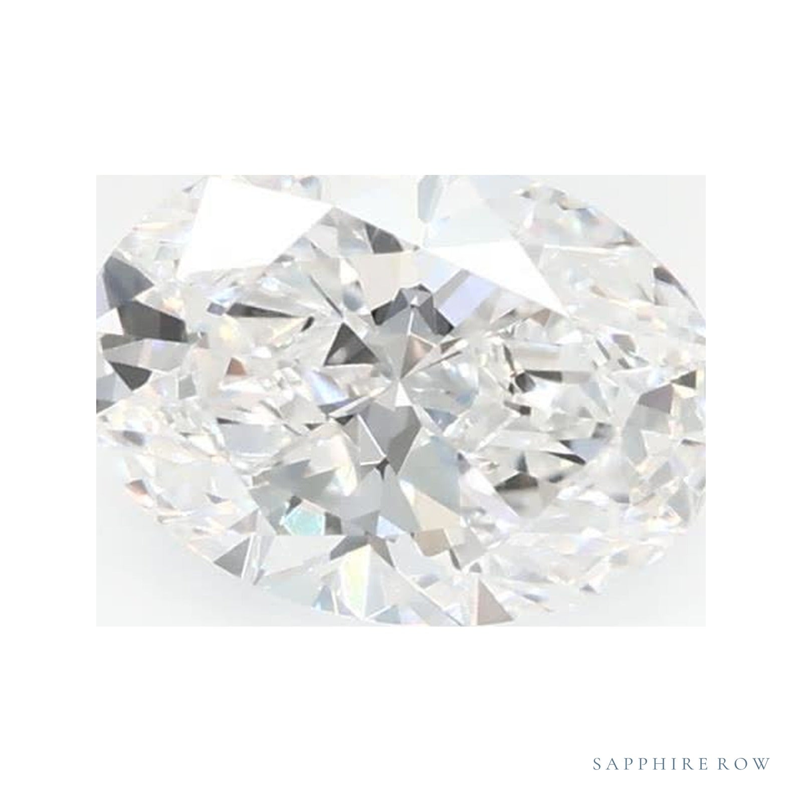 0.77 ct lab-grown diamond, oval cut | Sapphire Row · cut4