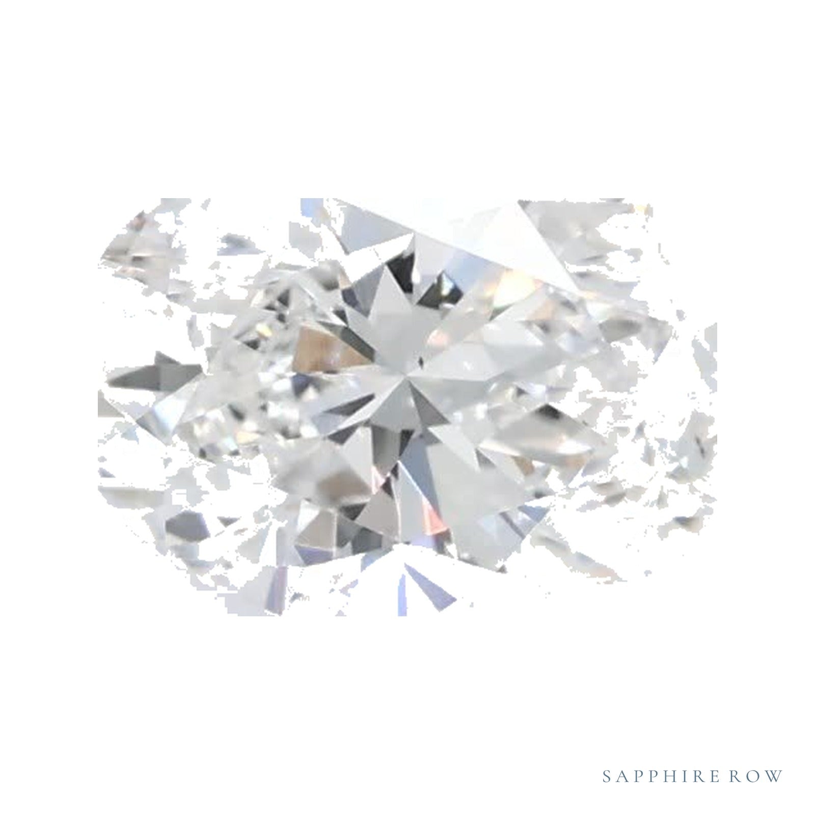 0.77 ct lab-grown diamond, oval cut | Sapphire Row · cut4