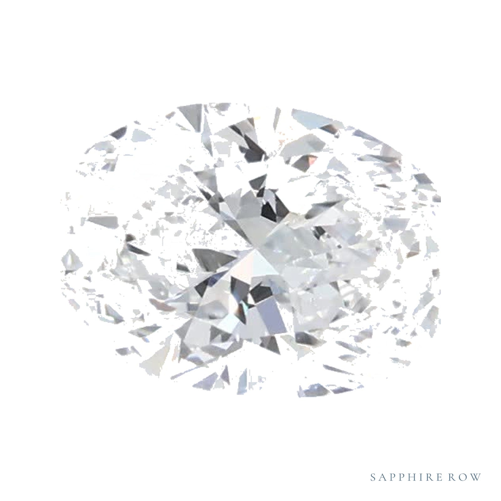 0.77 ct lab-grown diamond, oval cut | Sapphire Row · cut4