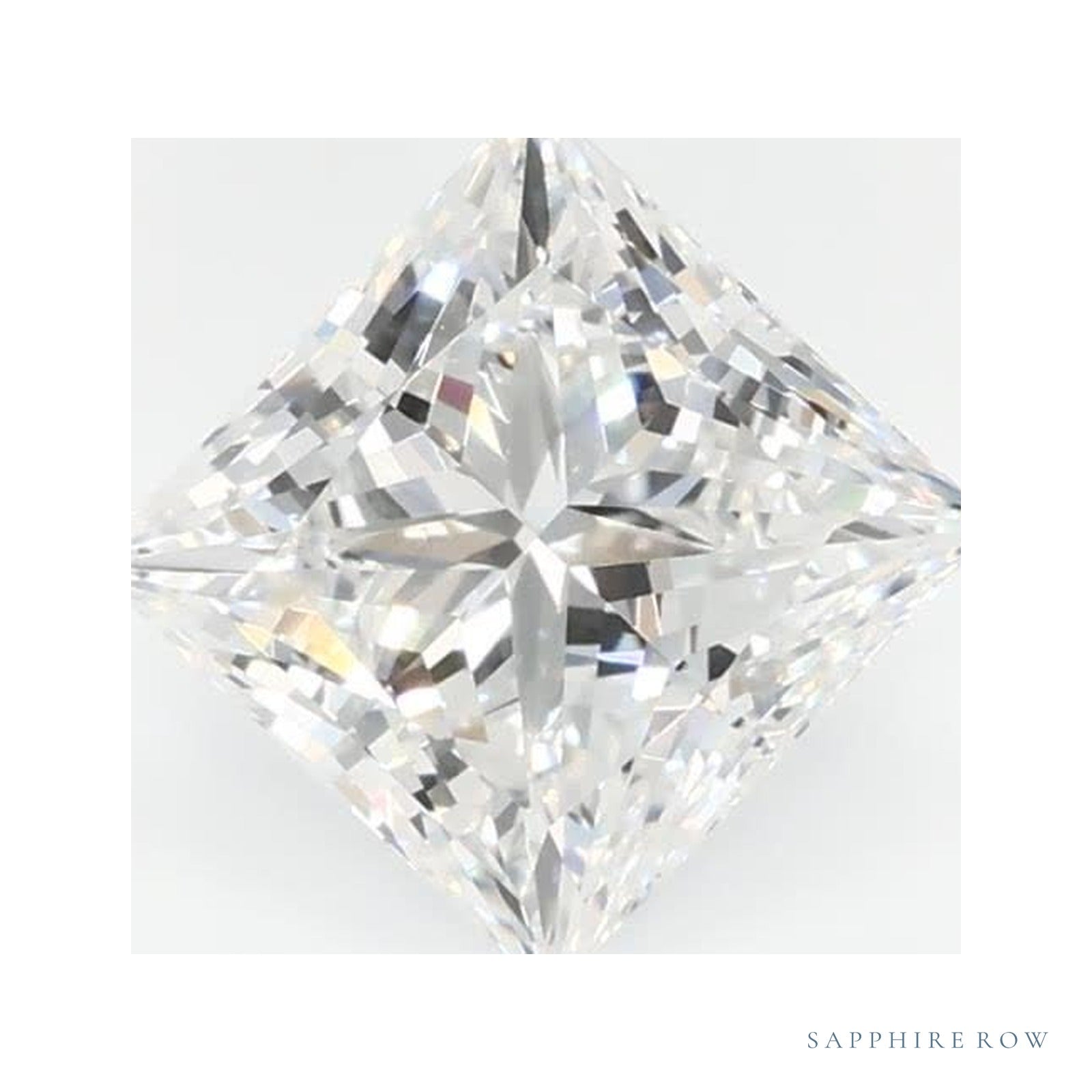 0.77 ct lab-grown diamond, square cut | Sapphire Row · cut4