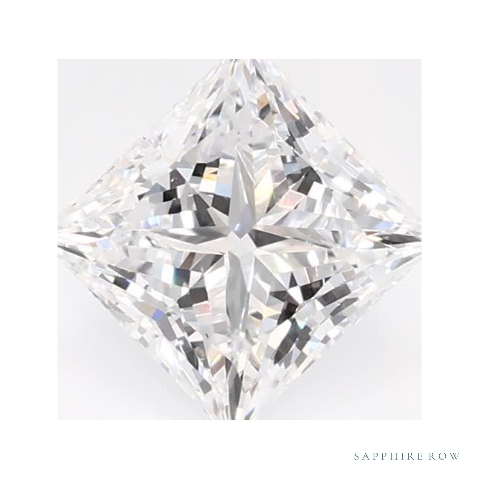 0.77 ct lab-grown diamond, square cut | Sapphire Row · cut4